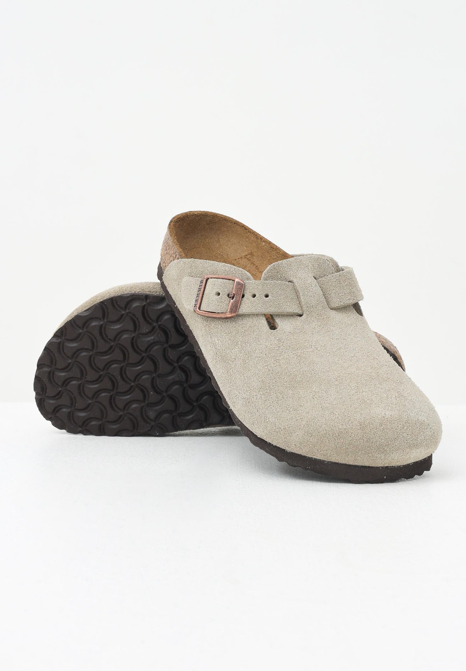 BIRKENSTOCK Ciabatte Boston taupe per bambino e bambina 1027875 . BIRKENSTOCK