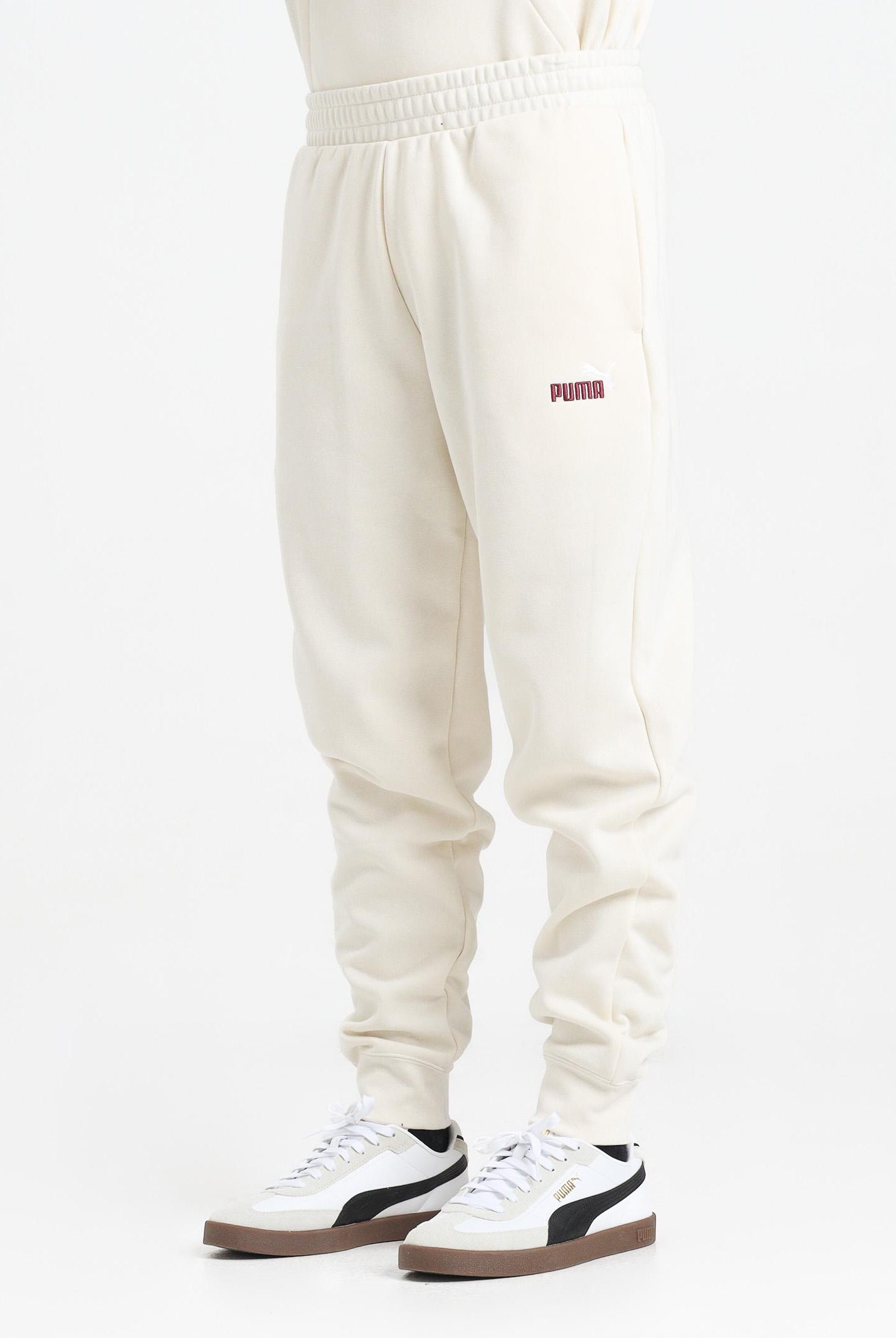 PUMA Pantalone sportivo Essentials con logo N. 1 bicolore panna da uomo 684713 99 PUMA