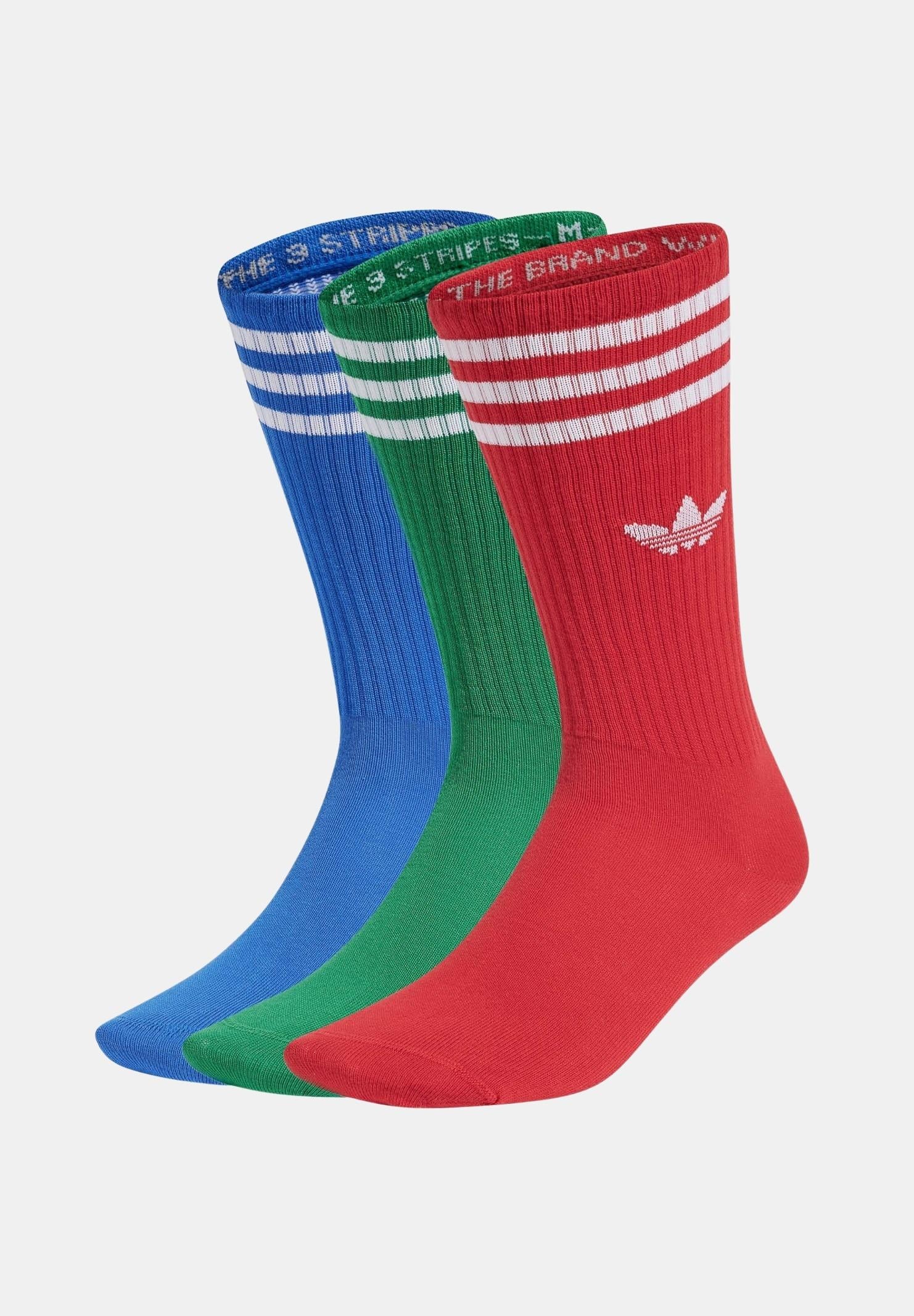 ADIDAS ORIGINALS Calzini (3 paia) Solid Crew multicolore per uomo e donna JJ1985 ADIDAS ORIGINALS