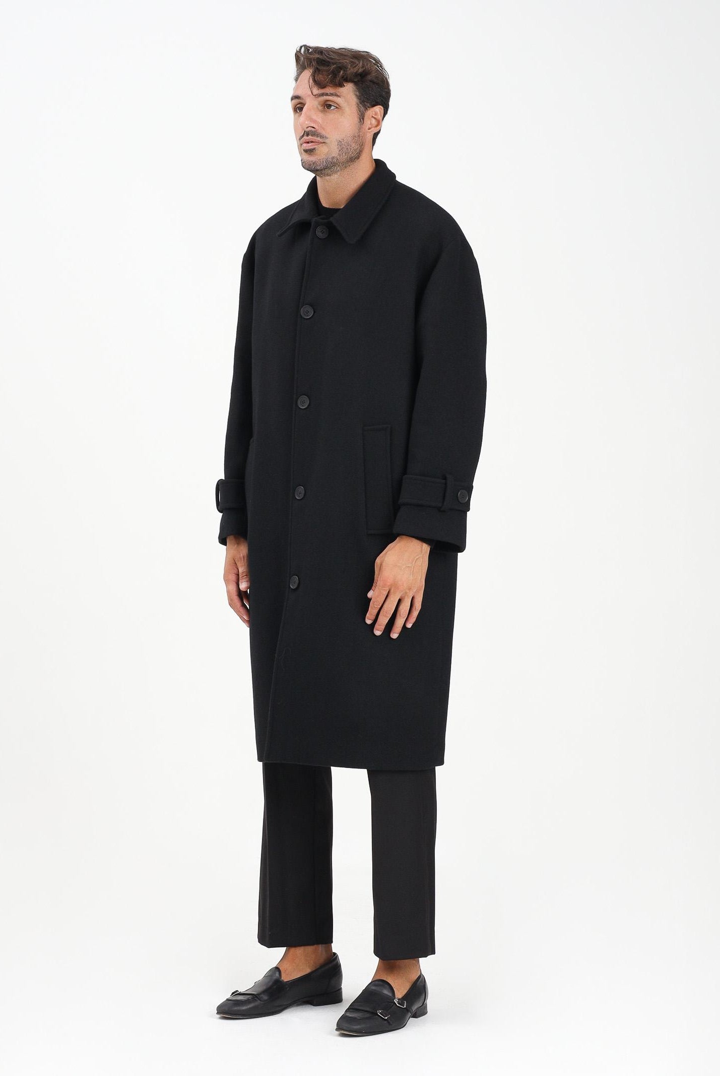 I'M BRIAN Cappotto nero da uomo CP3474 009 I'M BRIAN