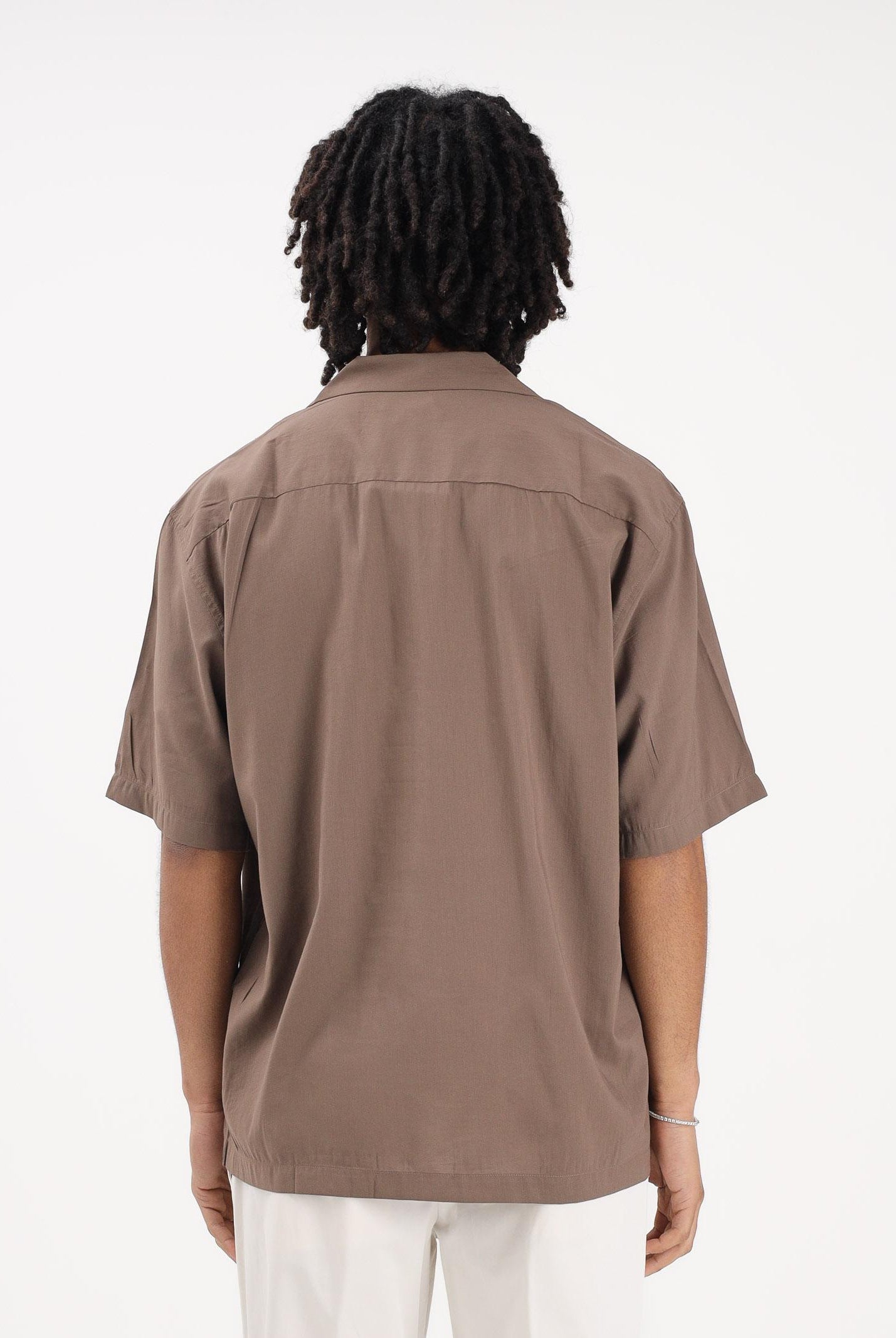 SELECTED HOMME Camicia a manica corta marrone da uomo 16091381 CHCH SELECTED HOMME