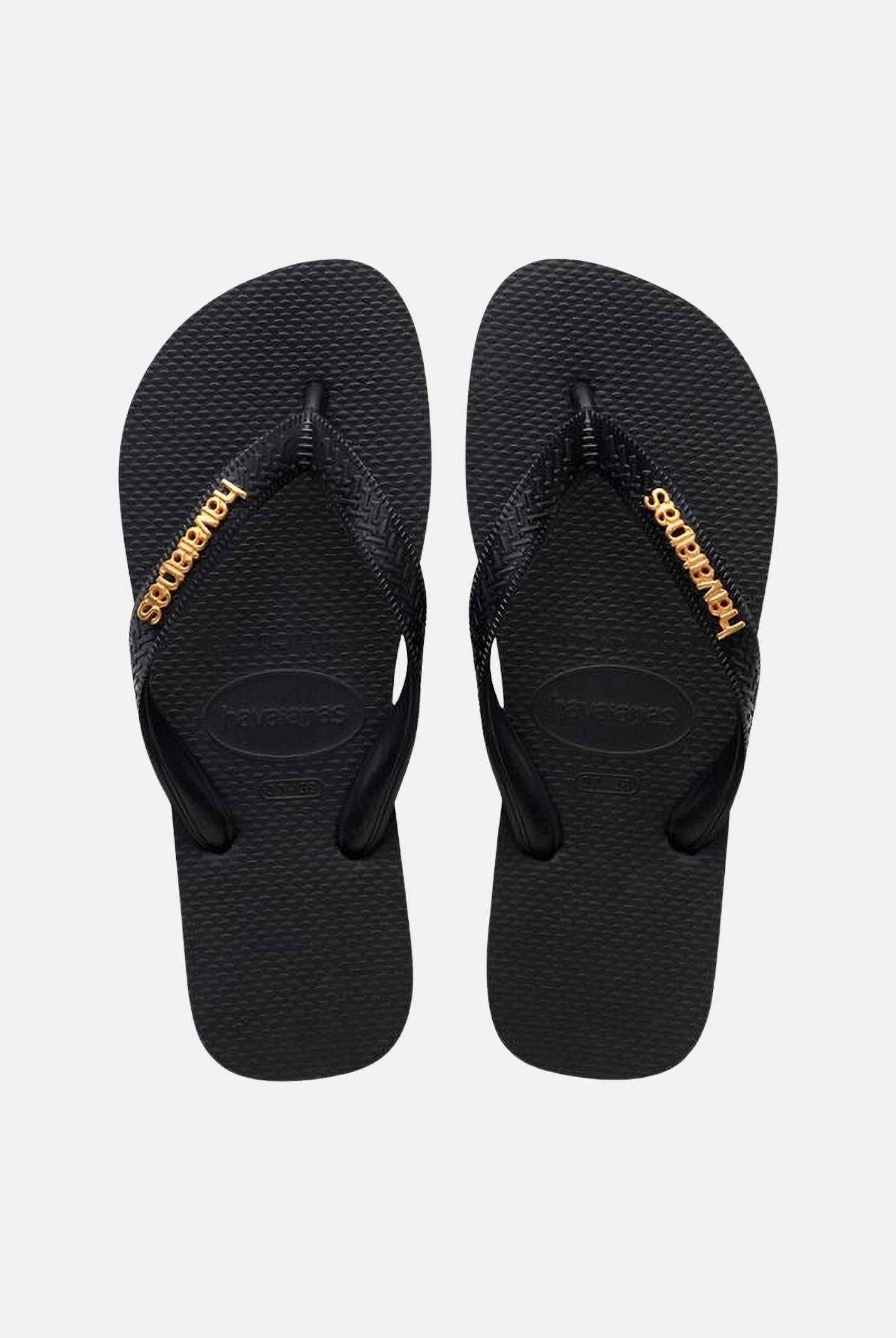 HAVAIANAS Infradito Logo Metallic neri da donna 4127244 1069 HAVAIANAS