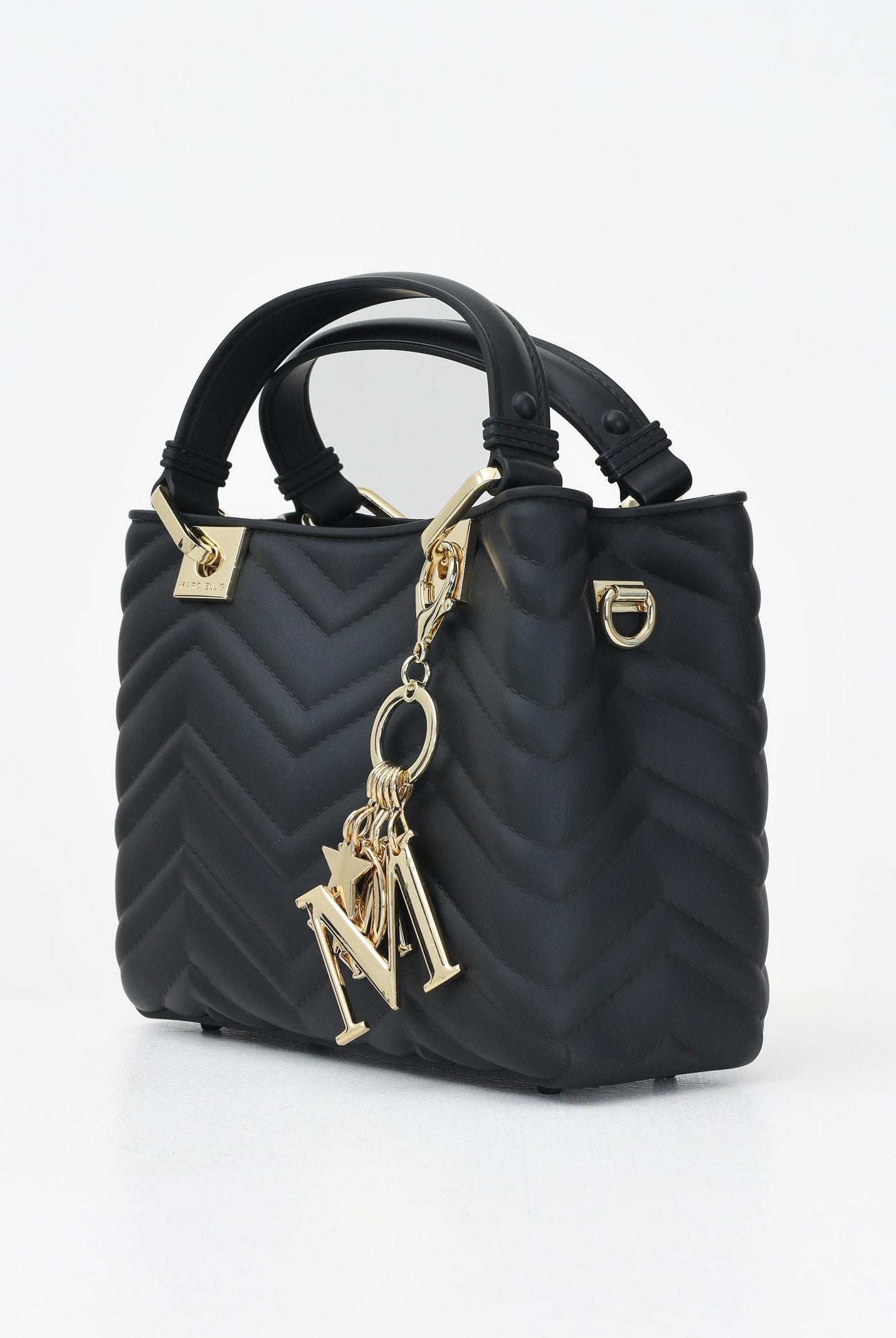 MARC ELLIS Borsa a mano Flat Krissy M nera da donna FLAT-KRISSY-M-WAVE BLLIGO MARC ELLIS