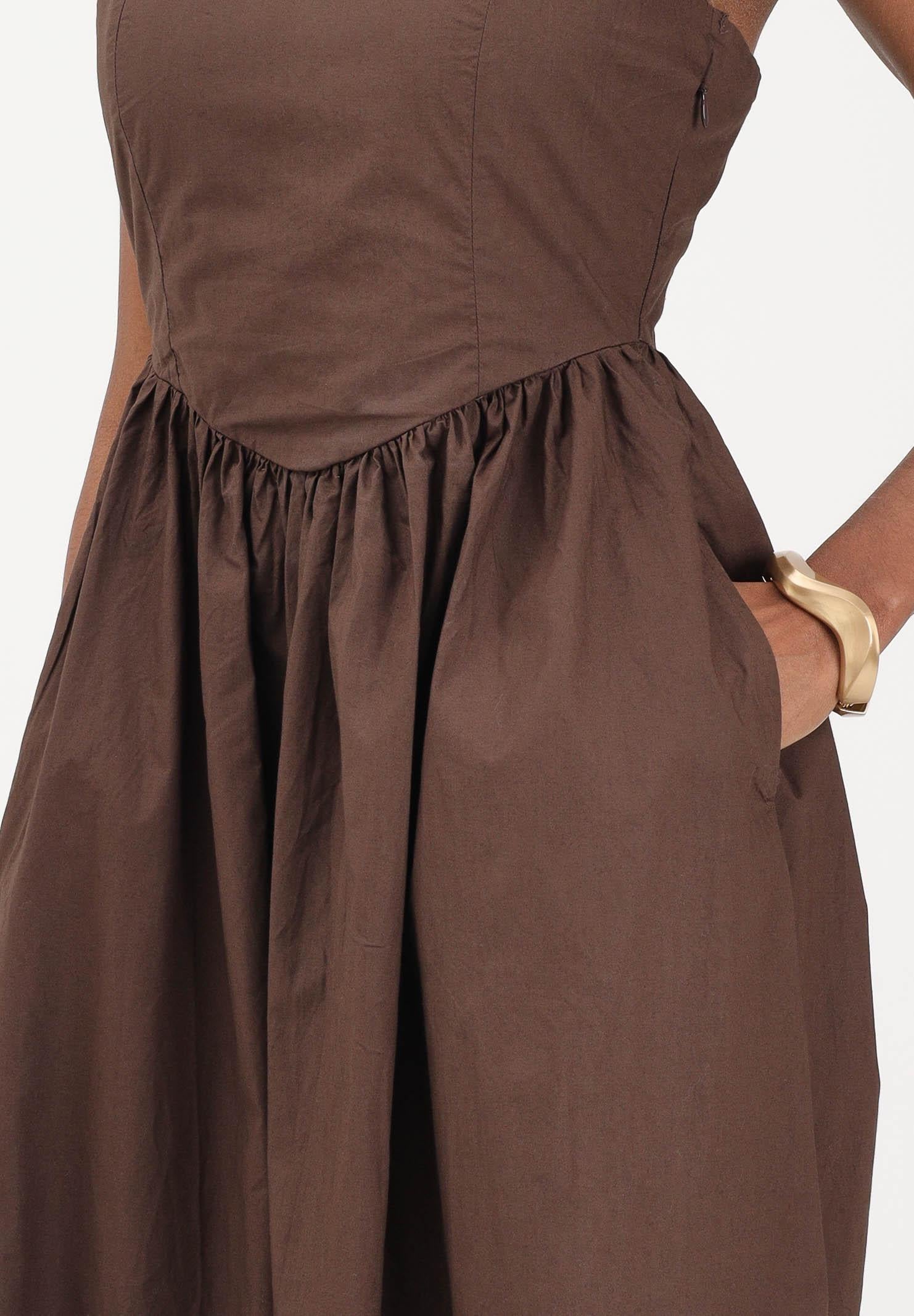 ONLY Abito lungo marrone da donna 15371869 SHBA ONLY