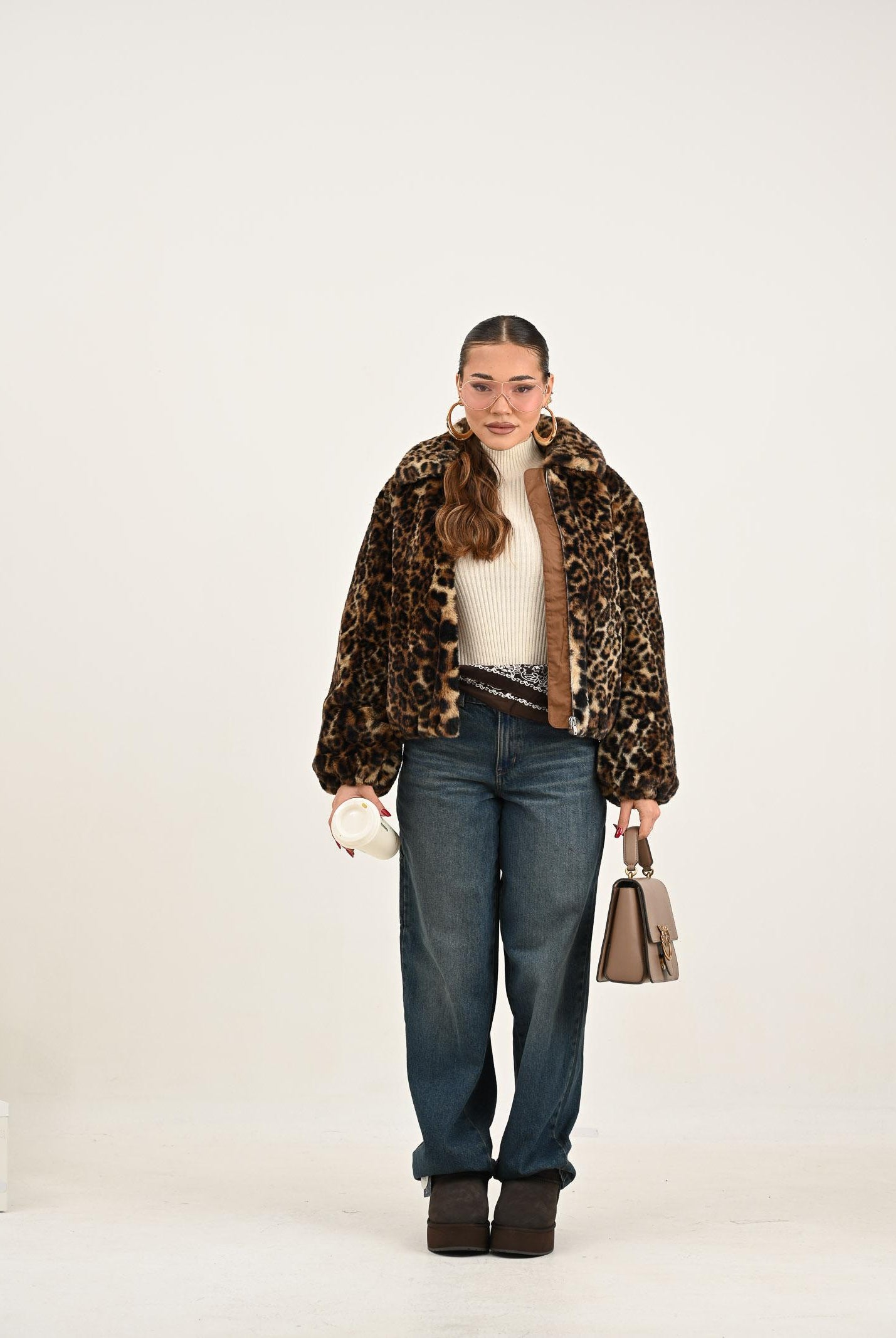 LEVI'S® Pellicciotto Sherpa Elle animalier da donna 0050B-0000 LEVI'S®