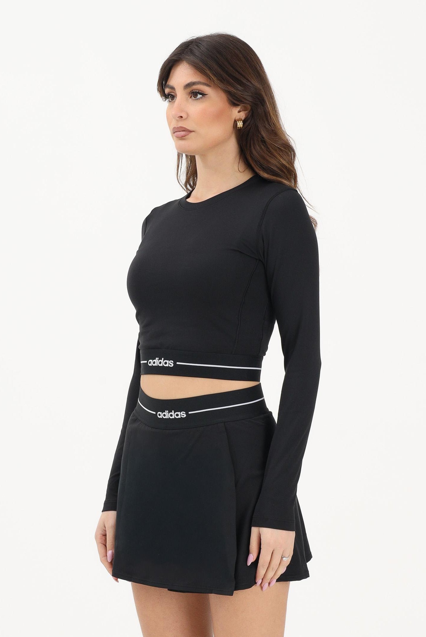 ADIDAS PERFORMANCE Top a manica lunga Hyperglam nero da donna KR2783 . ADIDAS PERFORMANCE