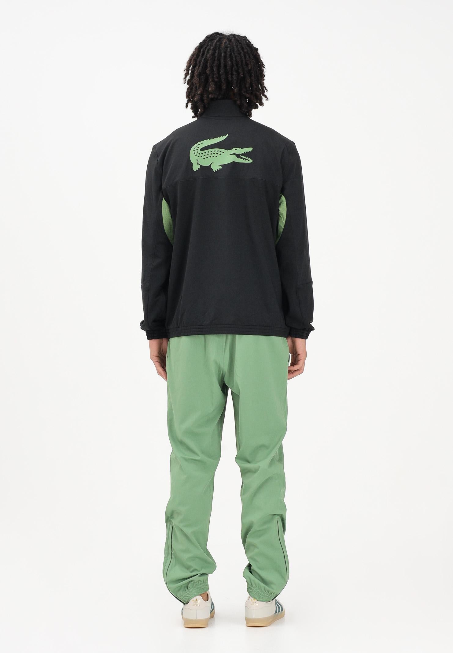 LACOSTE Tuta Lacoste Tennis x Daniil Medvedev nera e verde da uomo WH4764 5YI LACOSTE