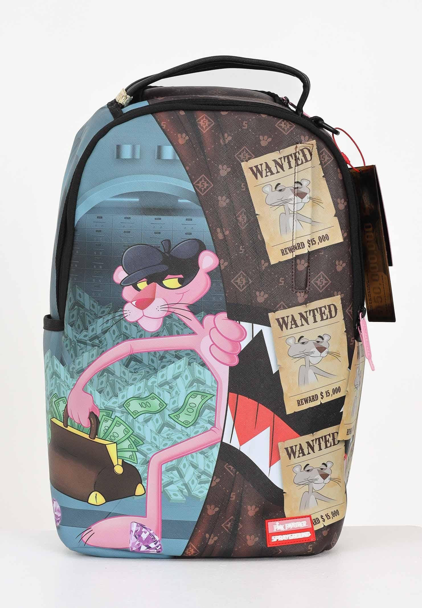SPRAYGROUND Zaino PINK PANTHER BURGLAR ESCAPE DLXV marrone per uomo e donna 910B7773NSZ SPRAYGROUND