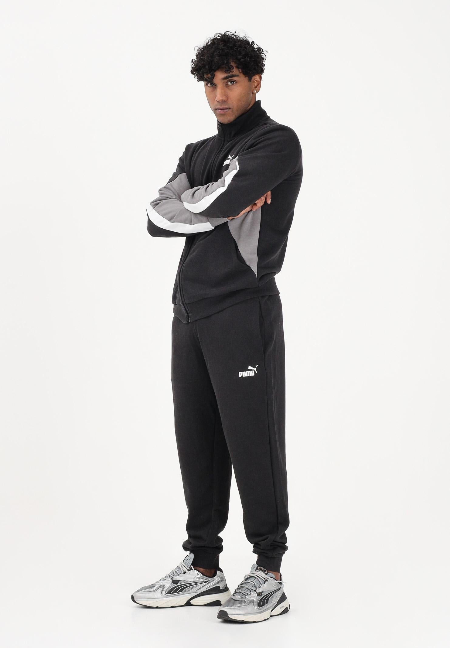 PUMA Tuta Essentials Block nera da uomo 694658 01 PUMA