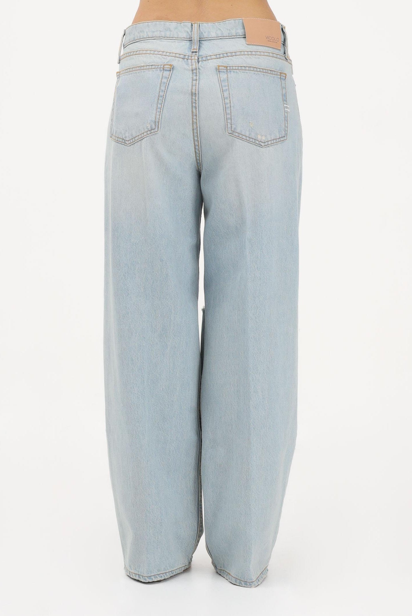 VICOLO Jeans XENOBIA in denim chiaro da donna DAB5119 ADE VICOLO
