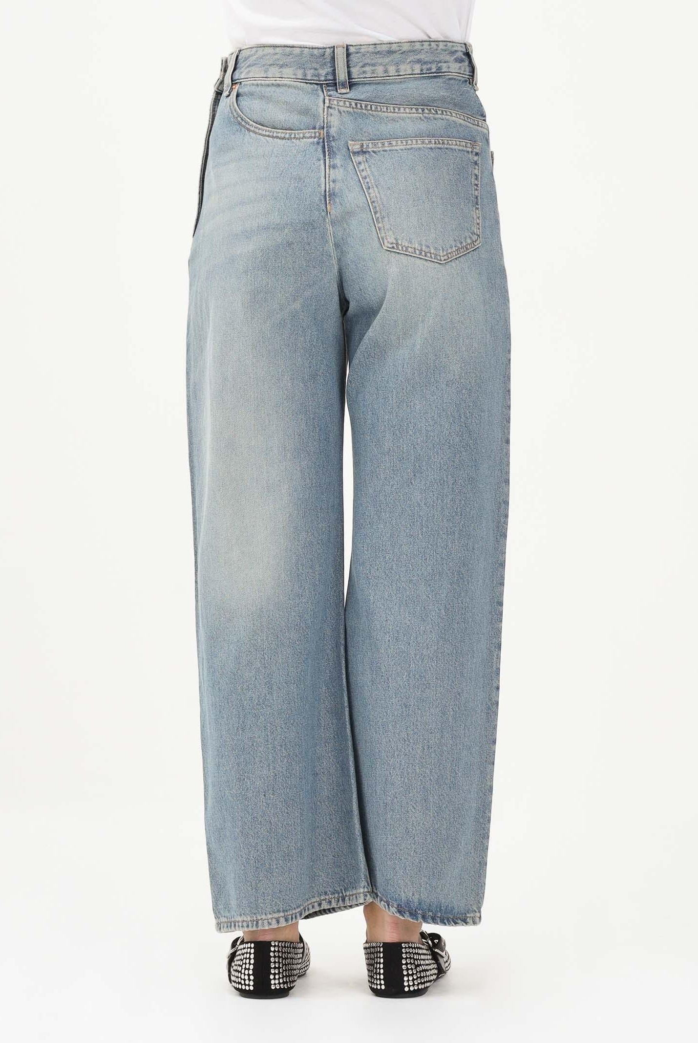 MAISON MARGIELA Jeans in denim chiaro per donna, ragazzi e bambini con chiusura laterale M60969MM06V M601 MAISON MARGIELA
