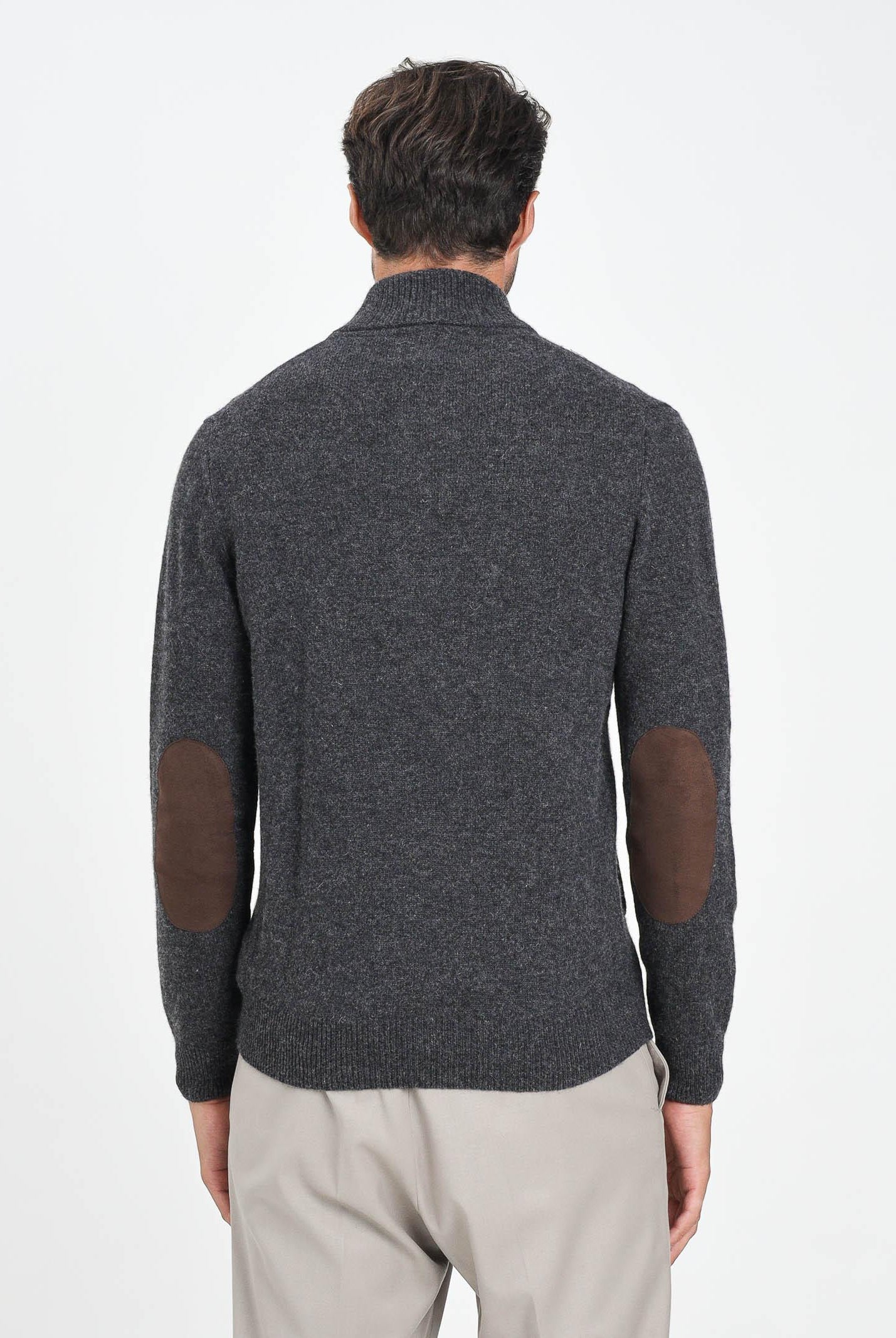 BARBOUR Cardigan Patch grigio da uomo 252MMKN0731 CH51 BARBOUR