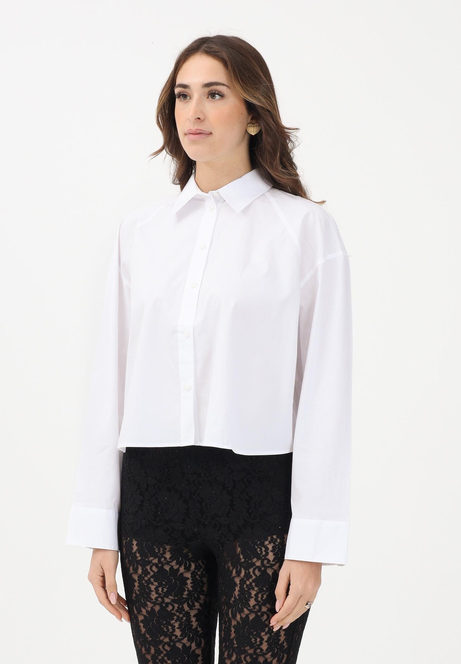 CALVIN KLEIN JEANS Camicia a manica lunga bianca da donna LV047C141GYAA . CALVIN KLEIN JEANS