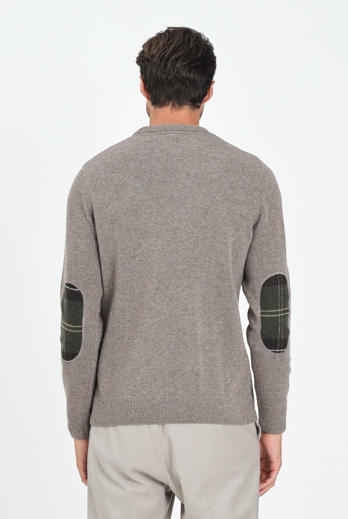 BARBOUR Maglione girocollo Holden beige da uomo 252MMKN1576 OL76 BARBOUR