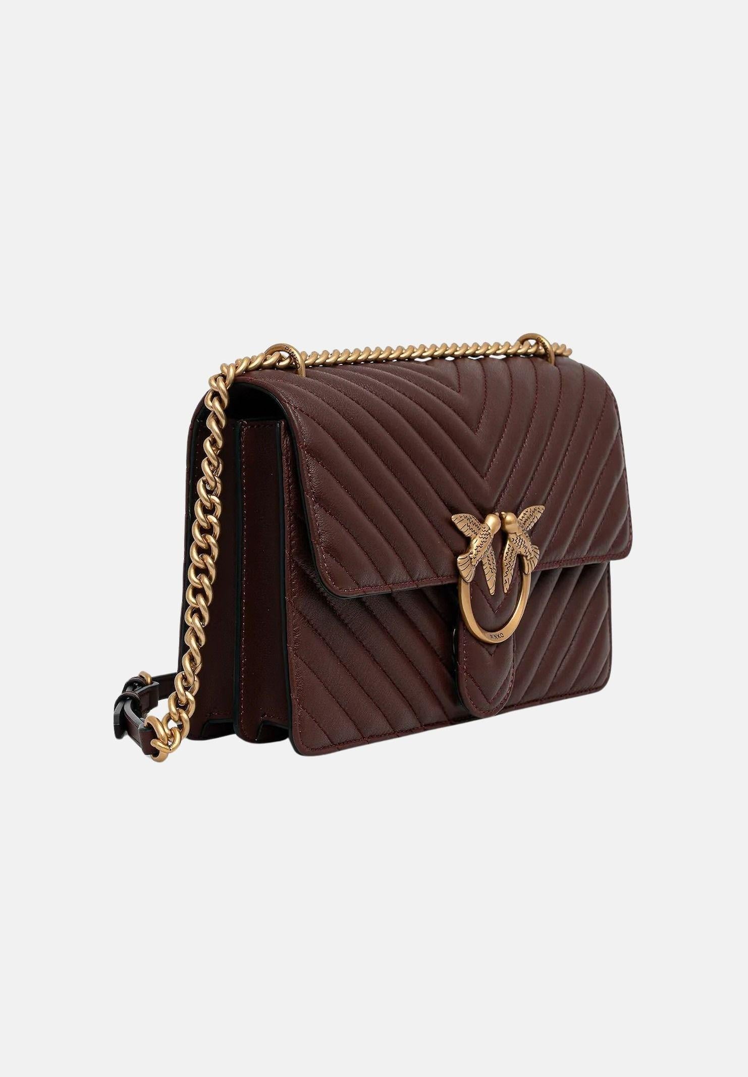 PINKO Borsa a tracolla Classic Love Bag One burgundy da donna 100941A0GK R49Q PINKO