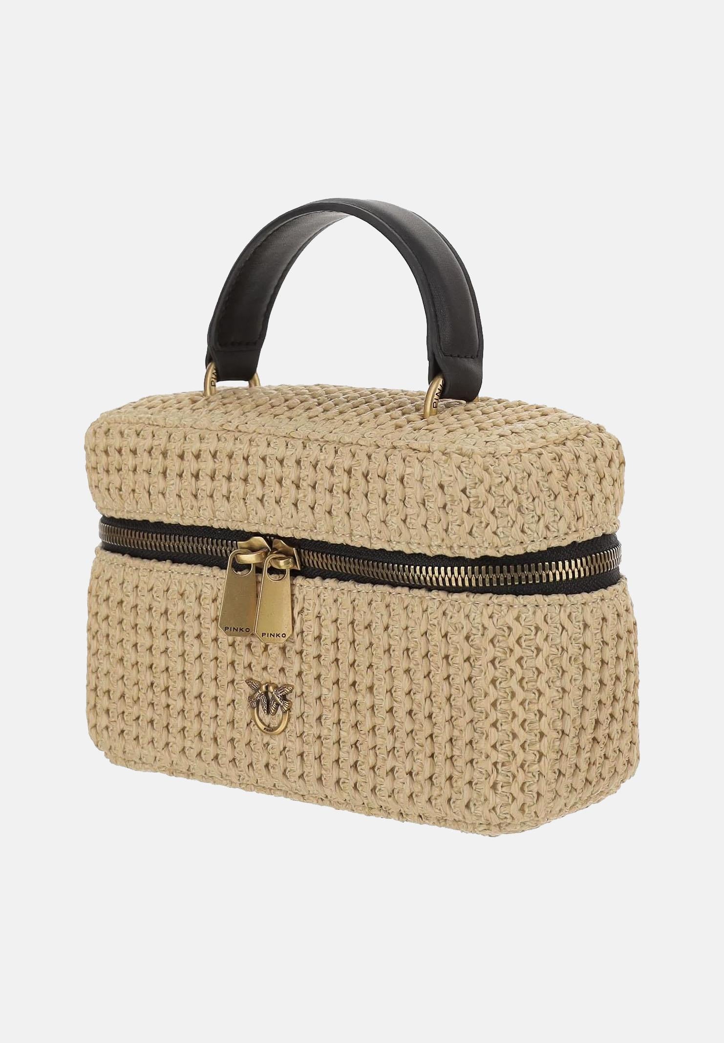 PINKO Borsa a mano Vanity beige da donna 106382A391 C24Q PINKO