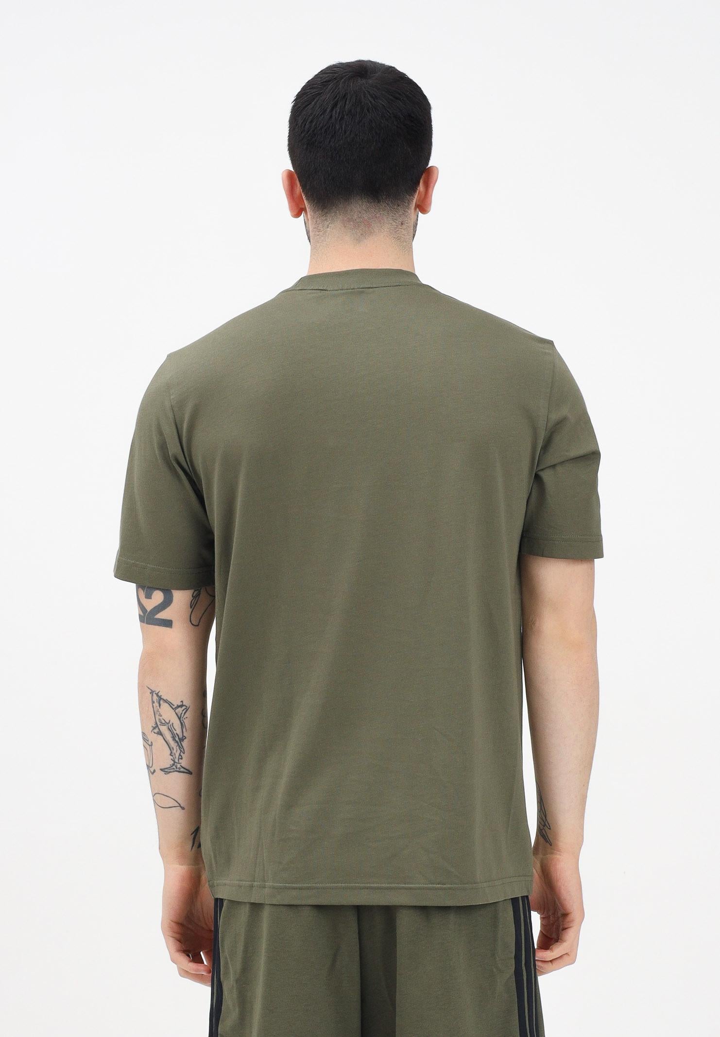 ADIDAS PERFORMANCE T-shirt a manica corta Essentials Small Logo Single Jersey verde da uomo JF1097 . ADIDAS PERFORMANCE