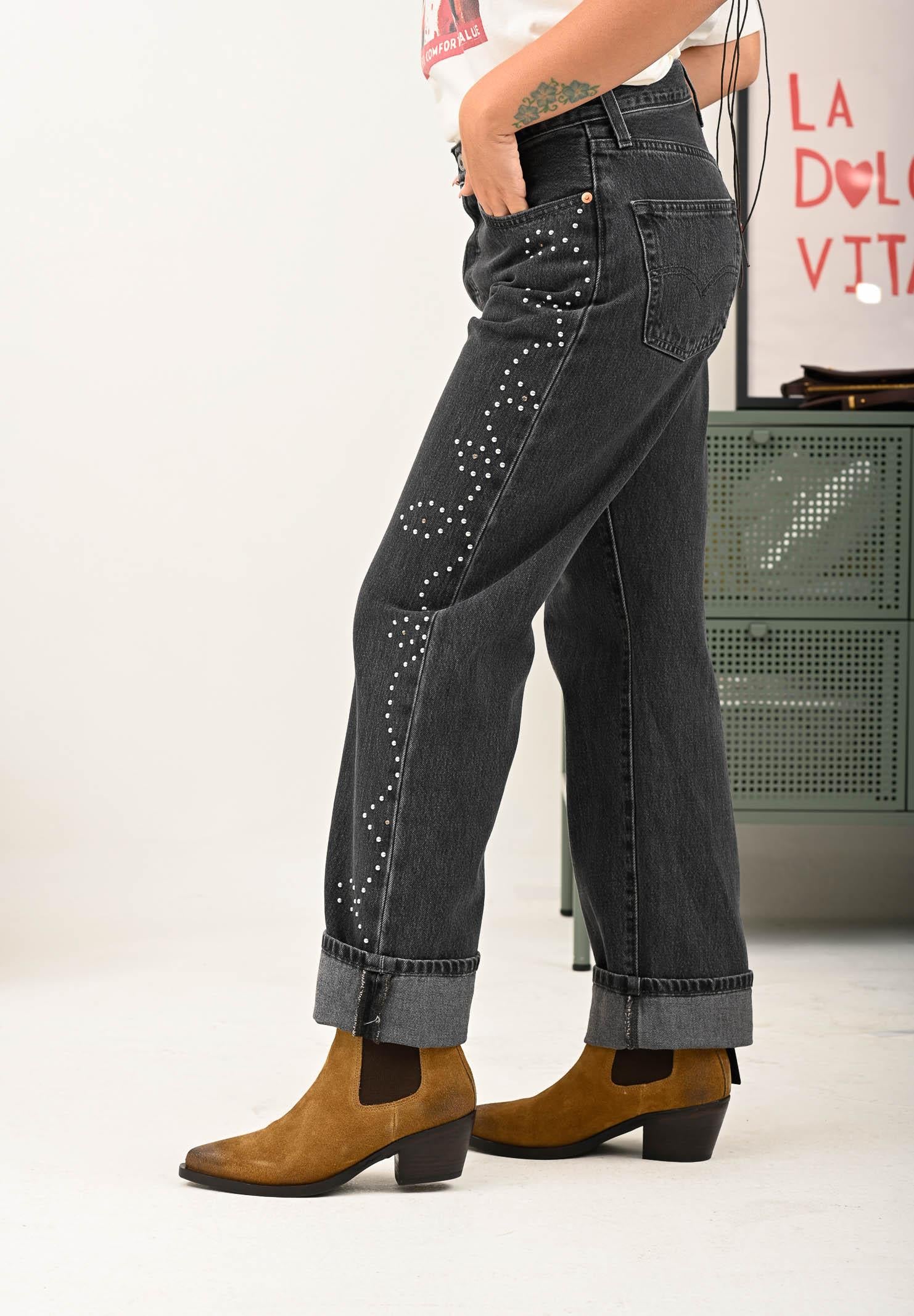 LEVI'S® Jeans 501® Anni '90 in denim nero da donna A1959-0092 LEVI'S®