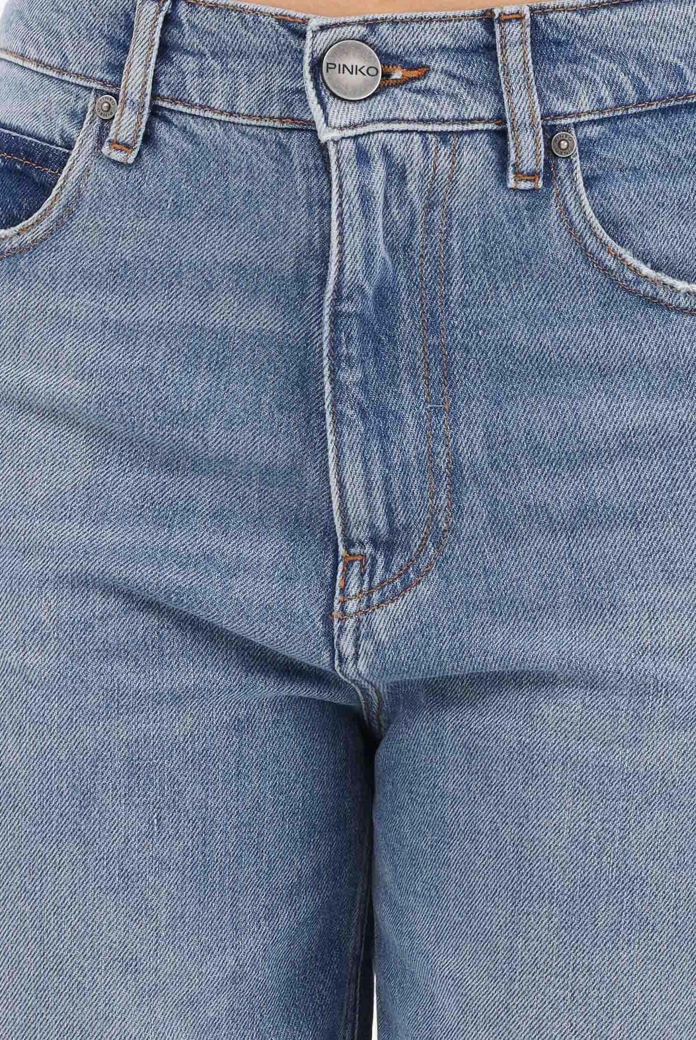 PINKO Jeans balloon fit in denim medio da donna 103857A341 PJF PINKO
