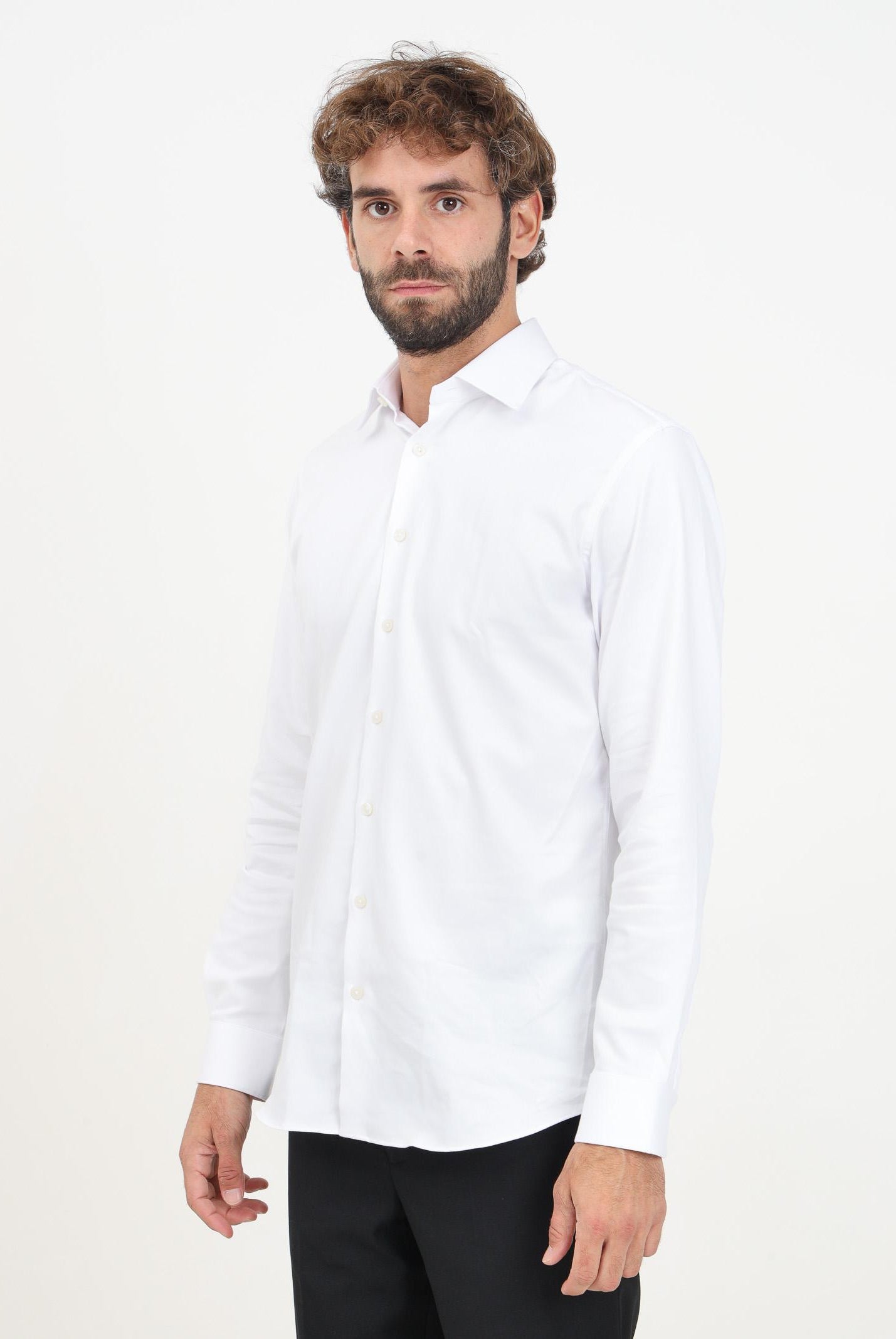 Camicia a manica lunga bianca da uomo 16092939 BrightWhite SELECTED HOMME