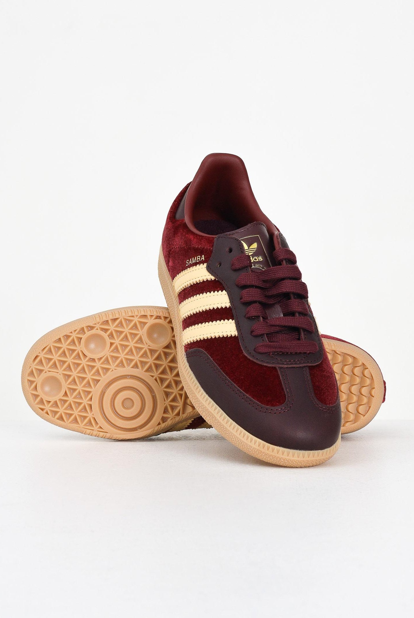 ADIDAS ORIGINALS Sneakers Samba Og bordeaux da donna in velluto JS1394 ADIDAS ORIGINALS