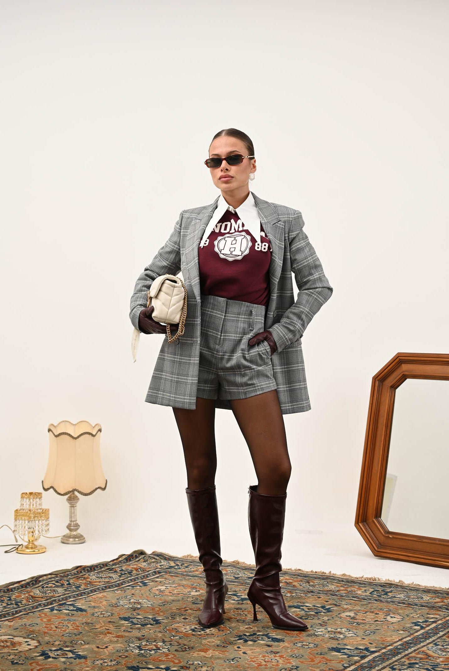 MAR DE MARGARITAS Giacca doppiopetto Norah grigia da donna MMABW01415 GR00 Mar de margaritas