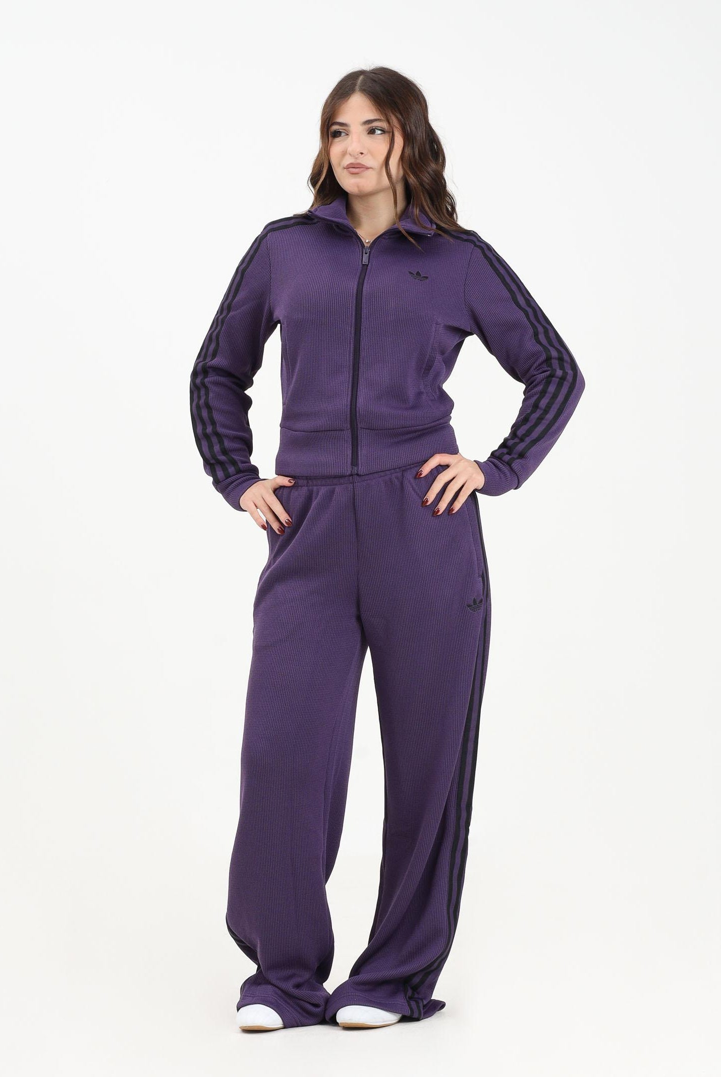 ADIDAS ORIGINALS Pantalone sportivo Adicolor Firebird Knit viola da donna JV7523 ADIDAS ORIGINALS