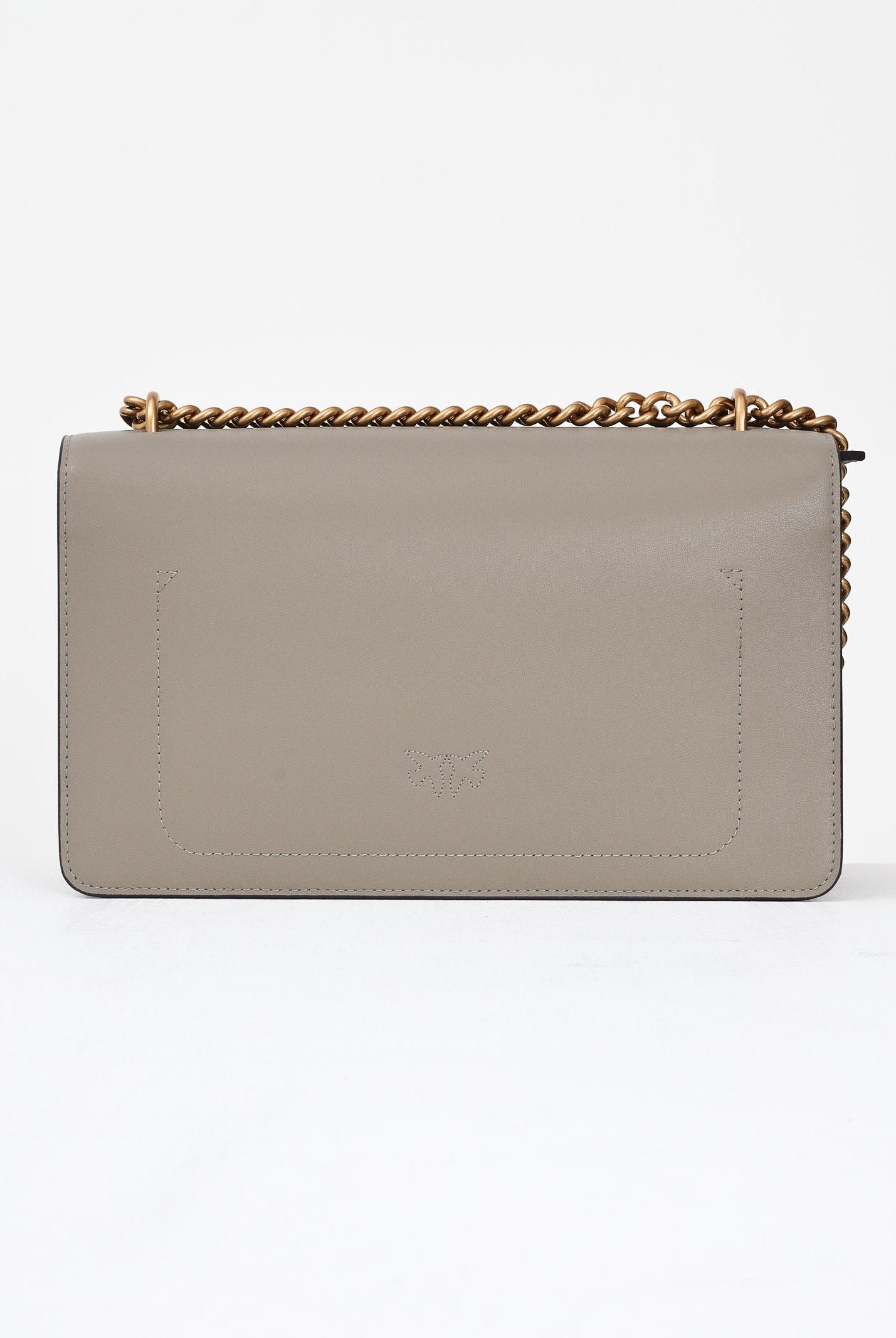 PINKO Borsa a tracolla Classic Love Bag One in morbida pelle mano seta noce da donna 100941A0F1 I68Q PINKO