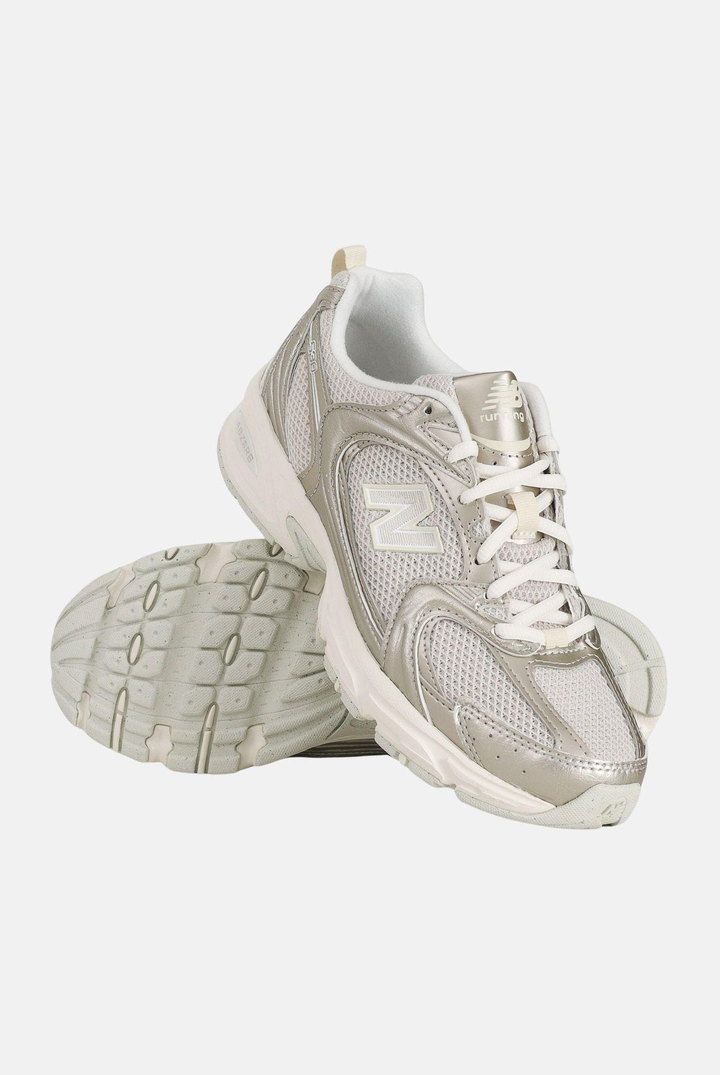 NEW BALANCE Sneakers 530 bianca e oro per uomo e donna U5301Z0 . NEW BALANCE