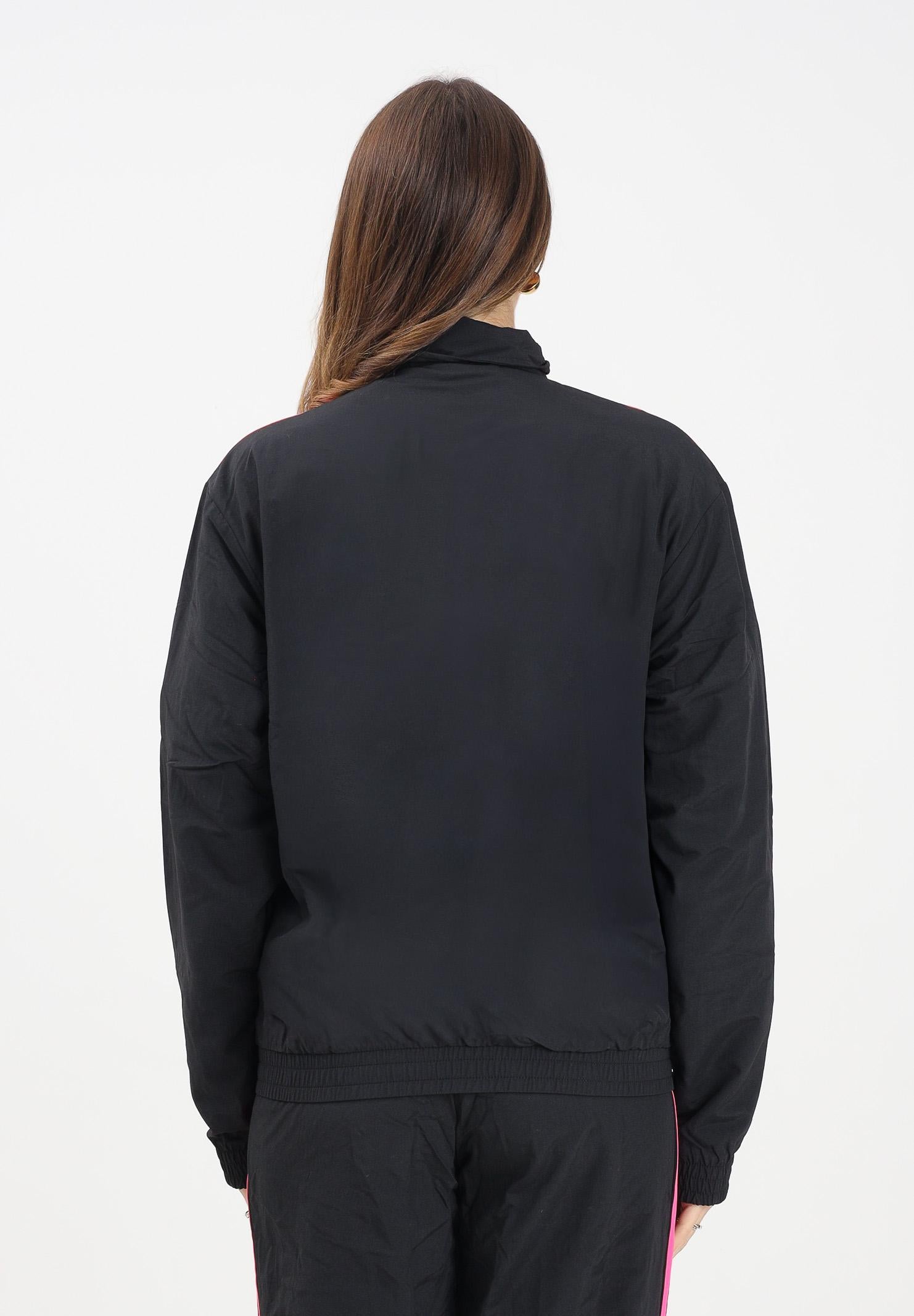 ADIDAS ORIGINALS Felpa con zip Adicolor Woven Firebird nera da donna JY1332 . ADIDAS ORIGINALS