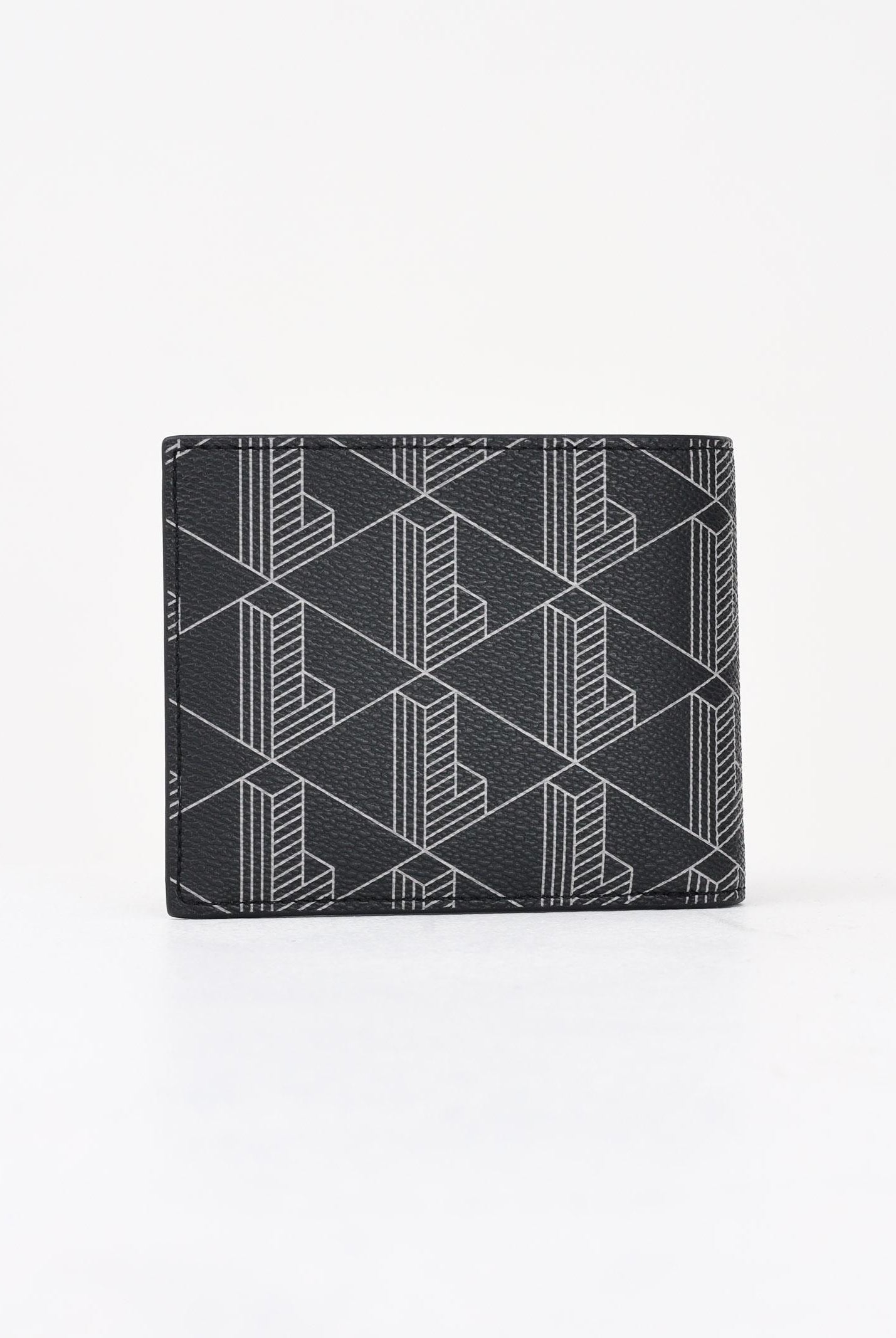 LACOSTE Portafogli The Blend Monogram nero da uomo NH4844 H45 LACOSTE