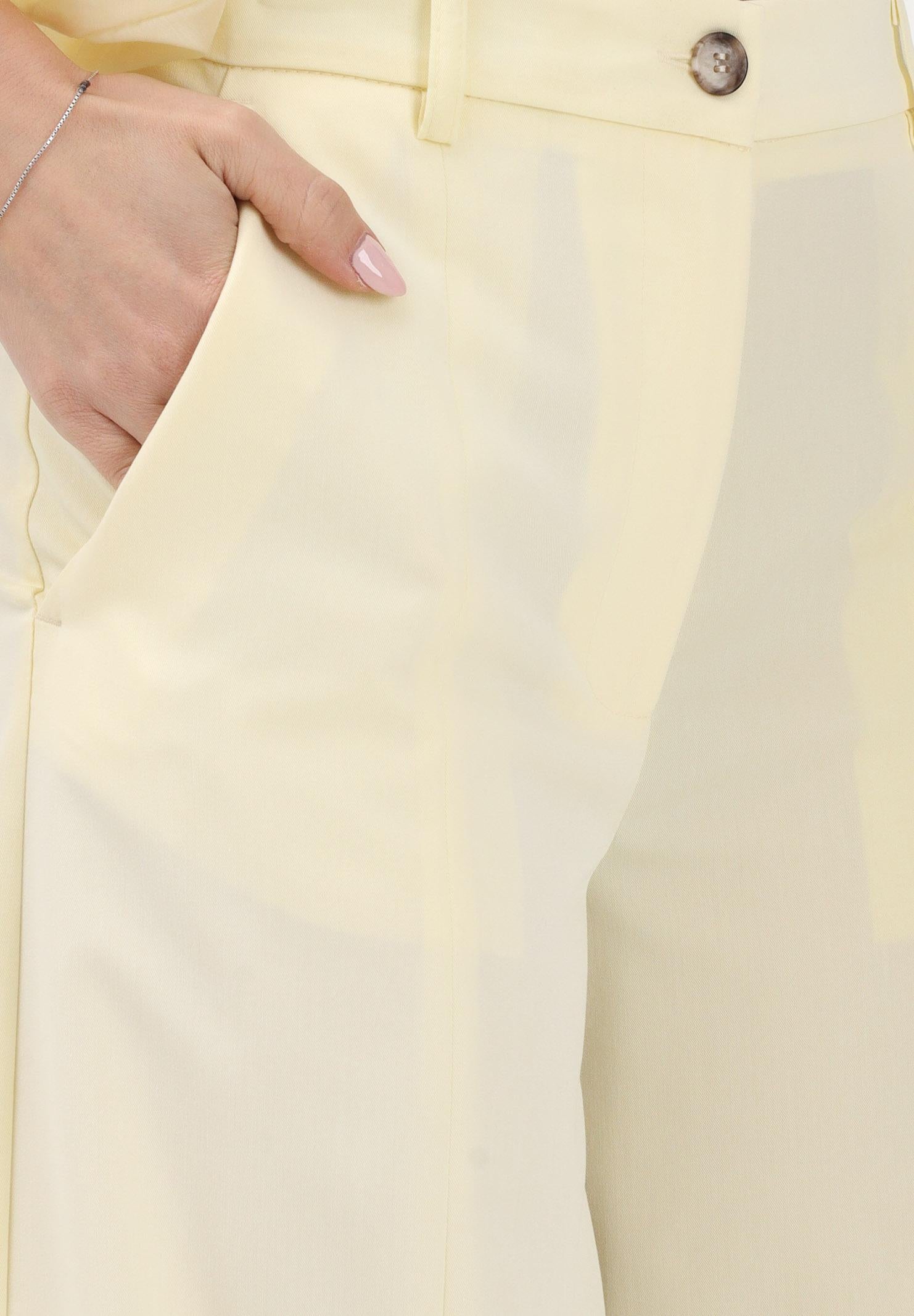 VICOLO Pantalone elegante giallo da donna TAB0130 ABU20 VICOLO