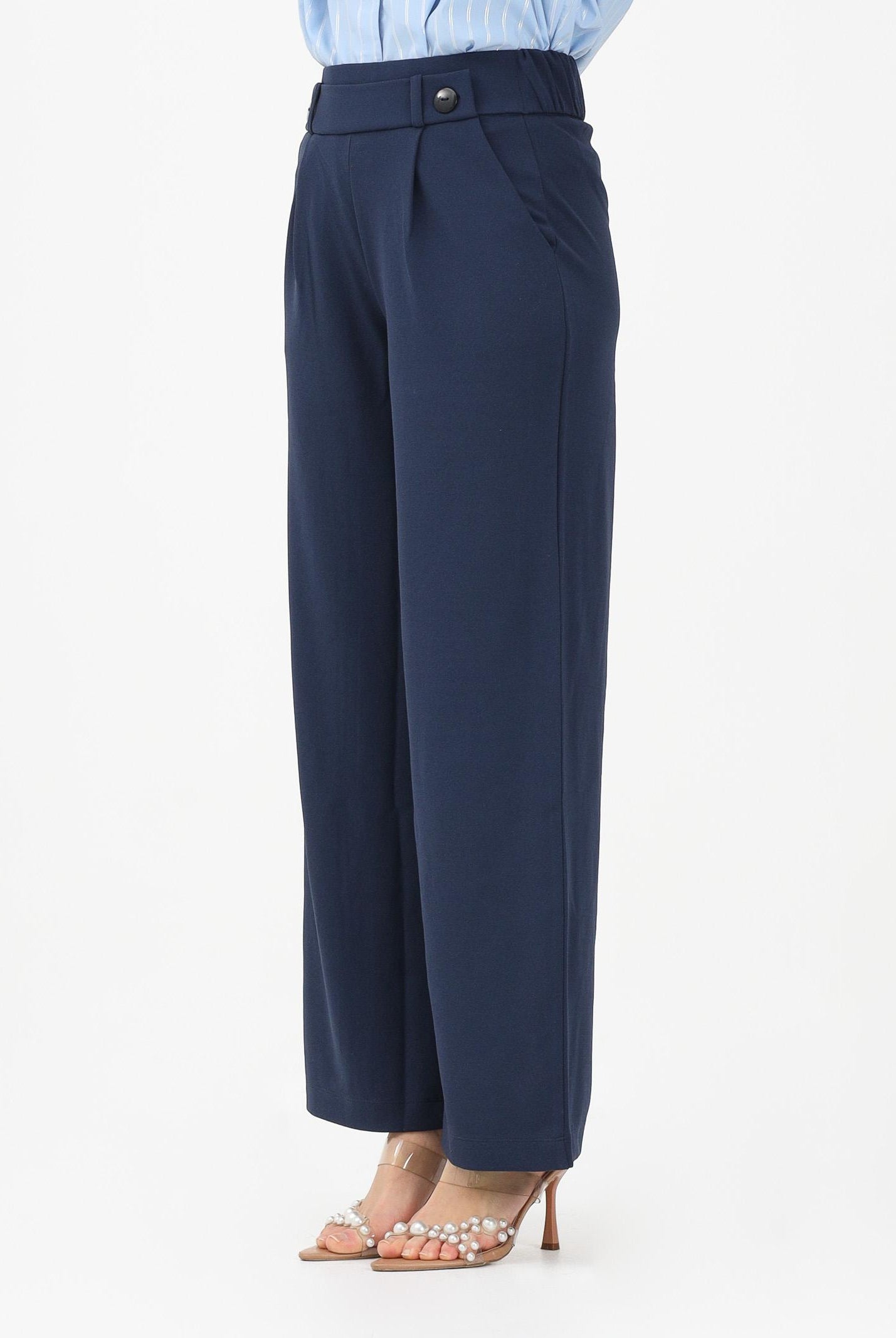 JDY Pantalone blu da donna a vita alta 15208430 BLIR JDY