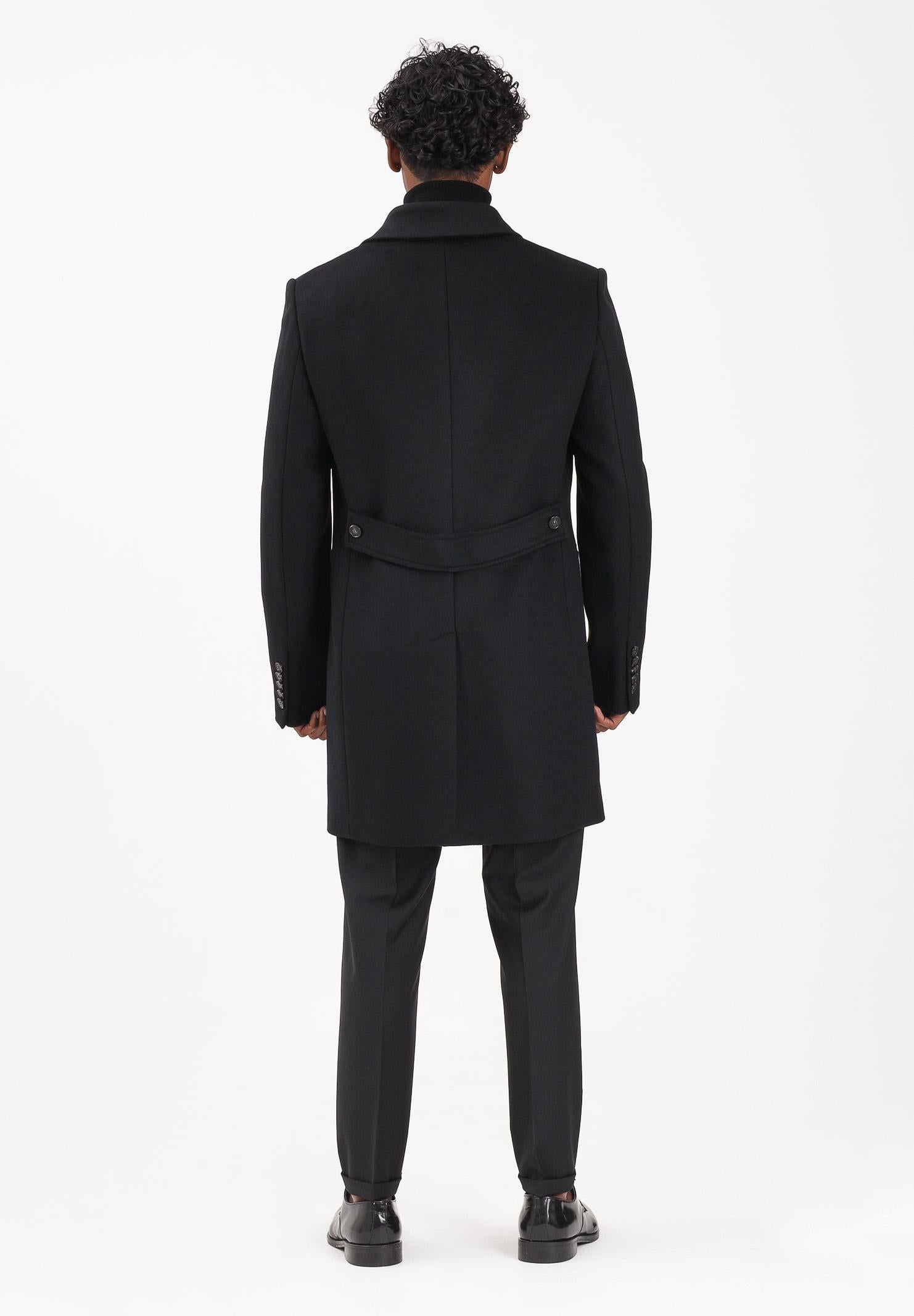 PATRIZIA PEPE Cappotto nero da uomo 5O0003A171 K103 PATRIZIA PEPE