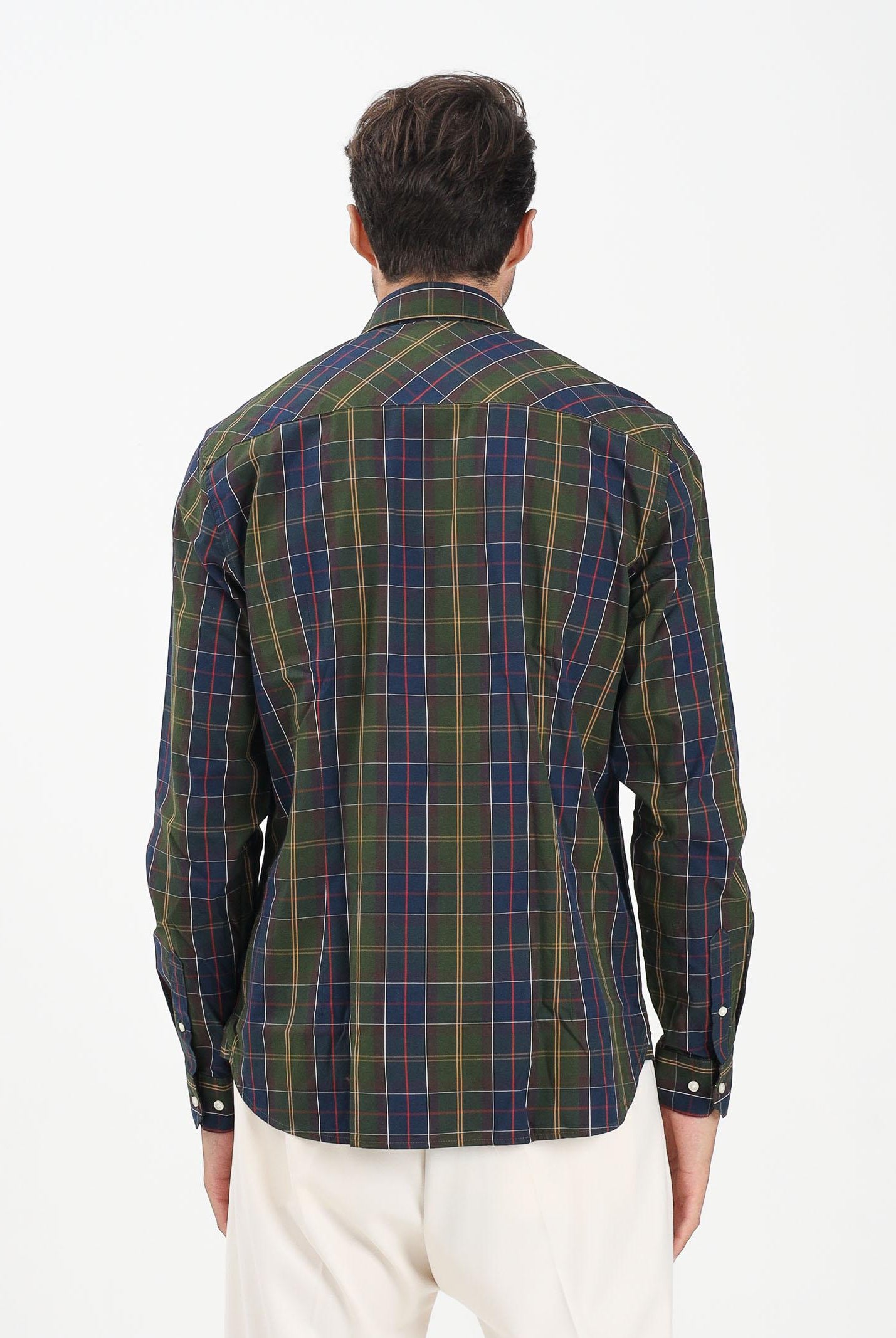 BARBOUR Camicia a manica lunga Kenton tartan da uomo 252MMSH5689 TN11 BARBOUR