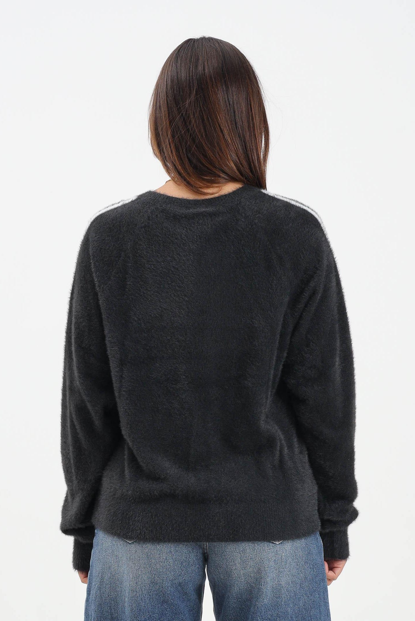 ADIDAS ORIGINALS Maglioncino girocollo Adicolor Holiday Knit nero da donna JX7813 ADIDAS ORIGINALS