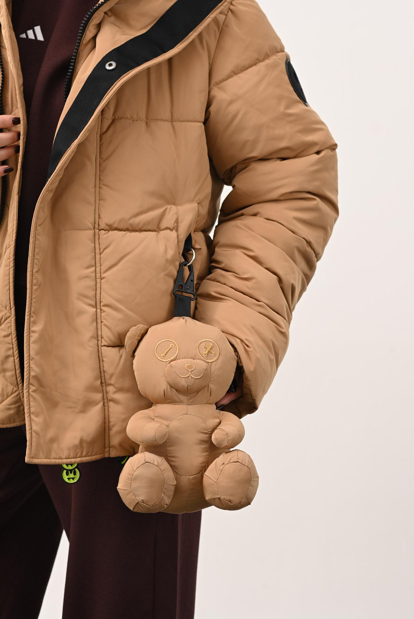 BARROW Piumino color cammello per uomo e donna con peluche orsetto coordinato F5BWUAPF014 BW037 BARROW