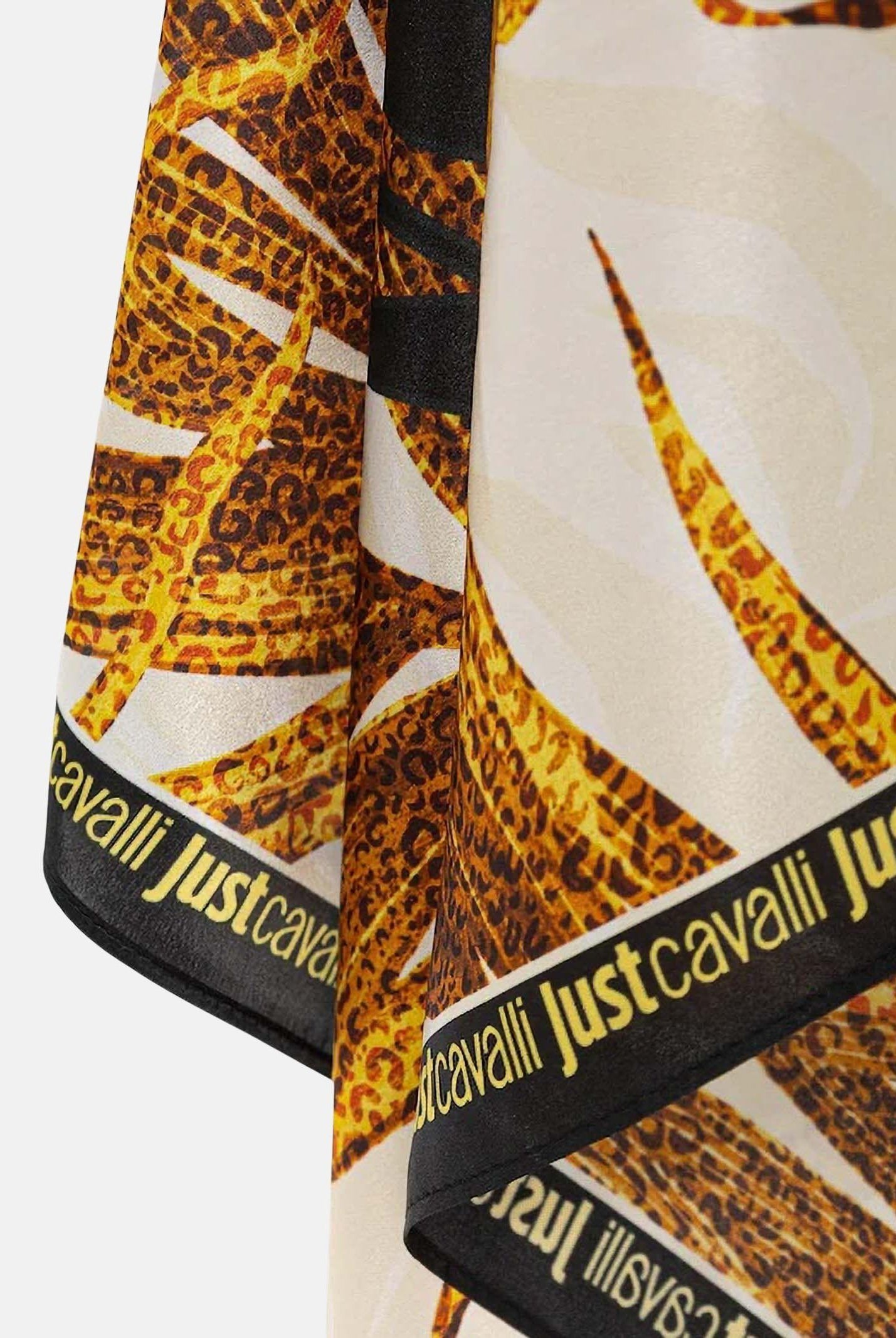 JUST CAVALLI Foulard bianco da donna realizzato con una vivace stampa tropicale 80RA2H01ZG321 R79 JUST CAVALLI