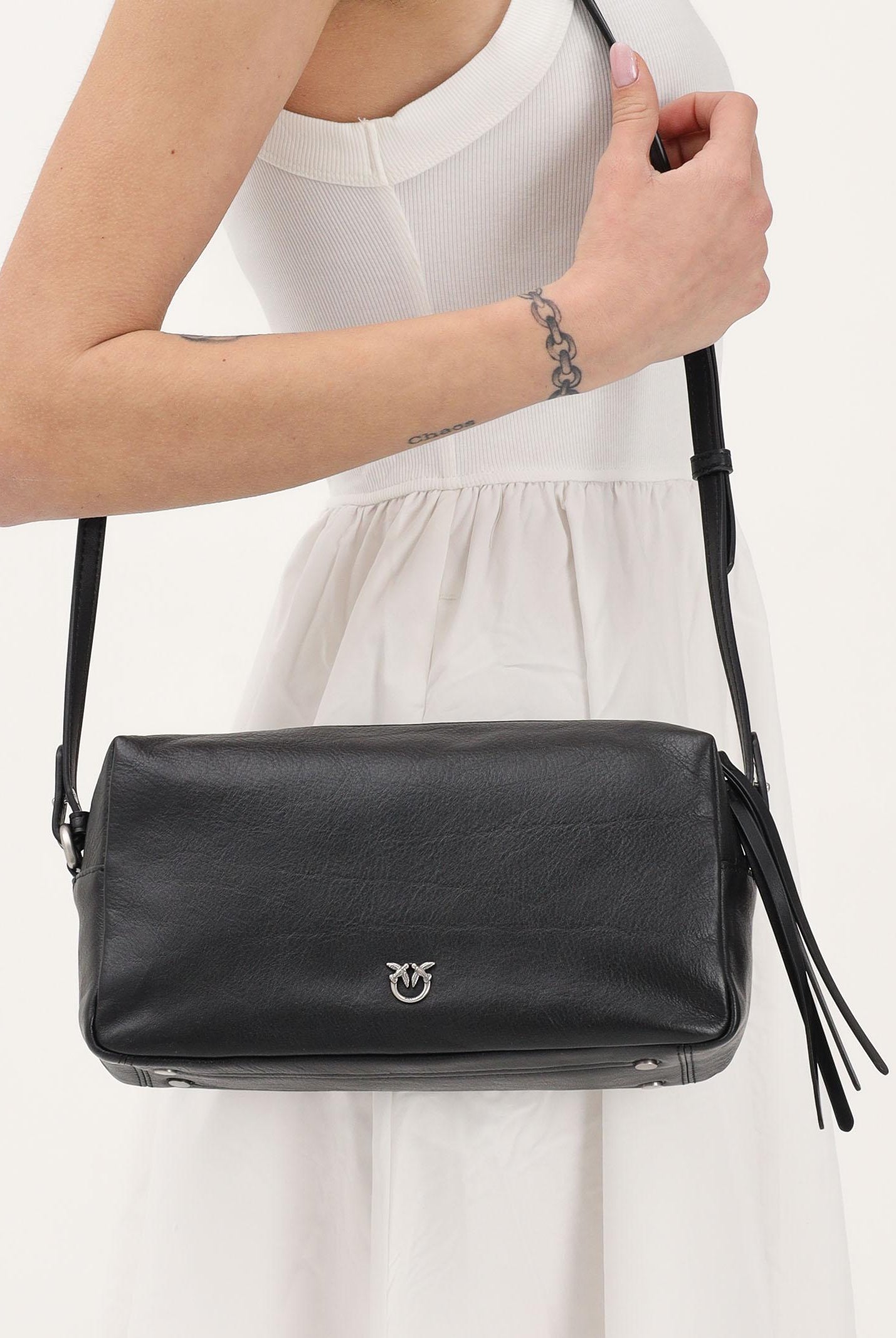 PINKO Borsa a spalla Trittico nera da donna 106761A2JG Z99O PINKO
