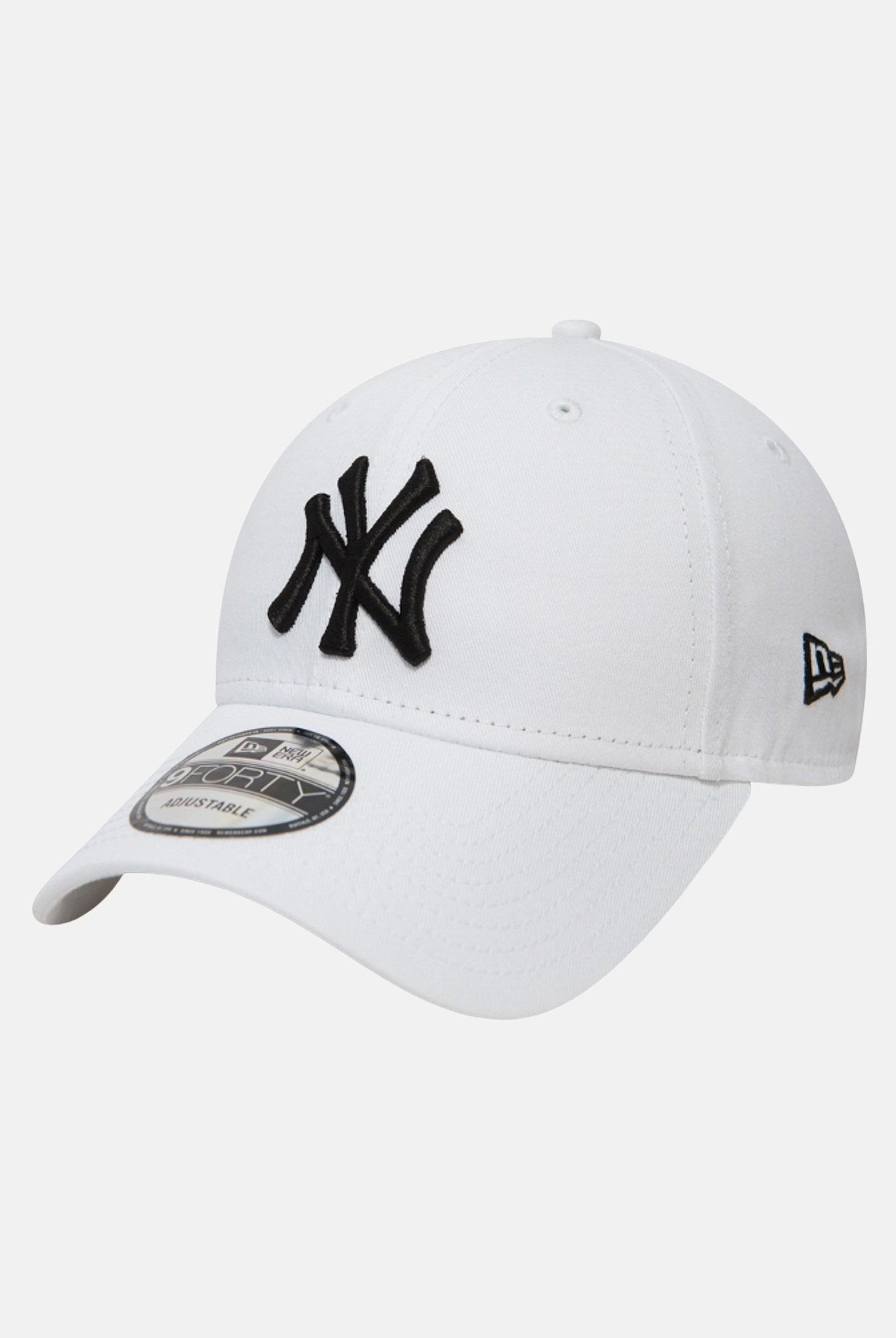 NEW ERA Cappello con visiera bianco per uomo e donna con ricamo logo Yankees 10745455 . NEW ERA