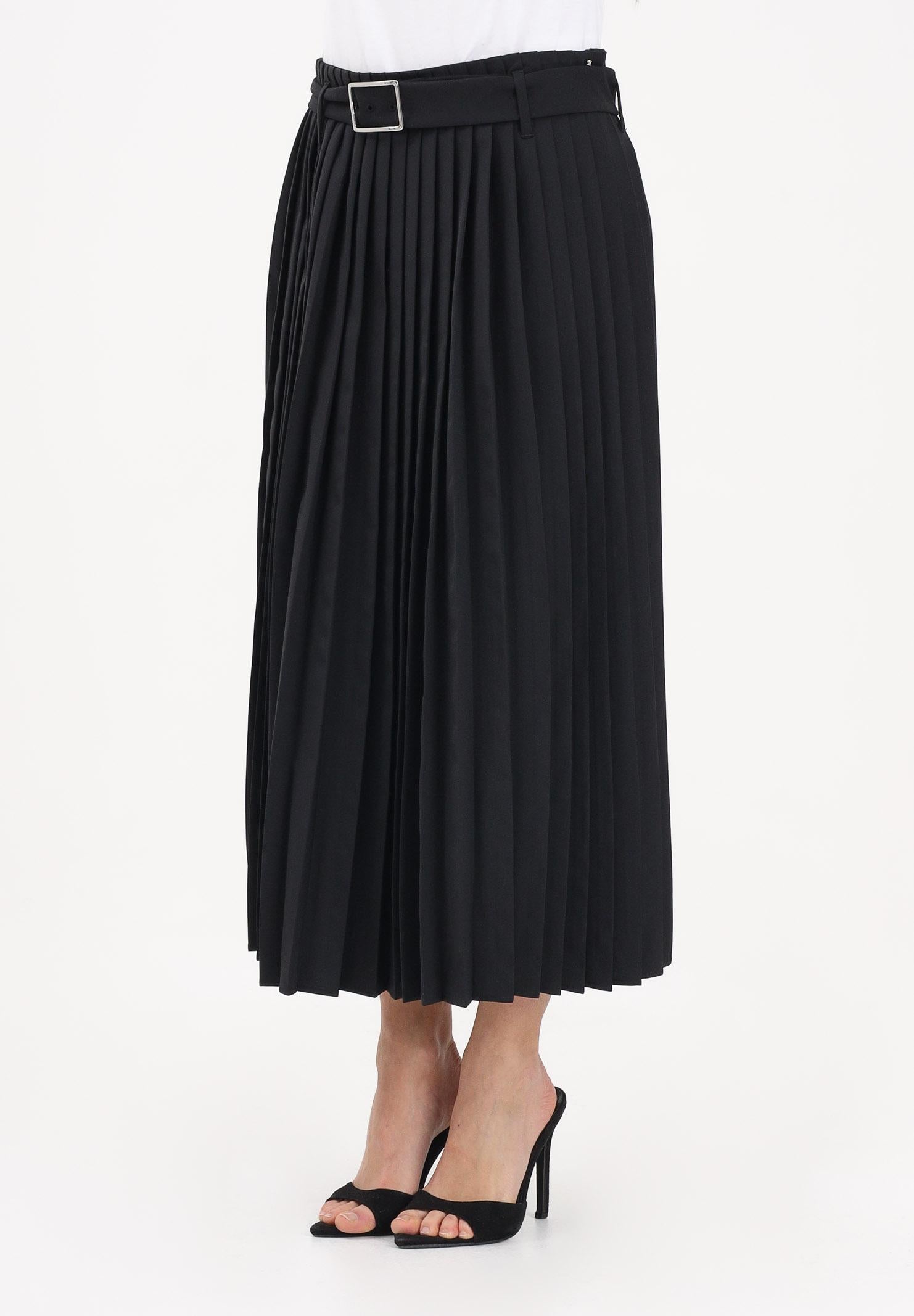 SPORTMAX Gonna midi SPXPANTEON nera da donna 2612101081600 002 SPORTMAX