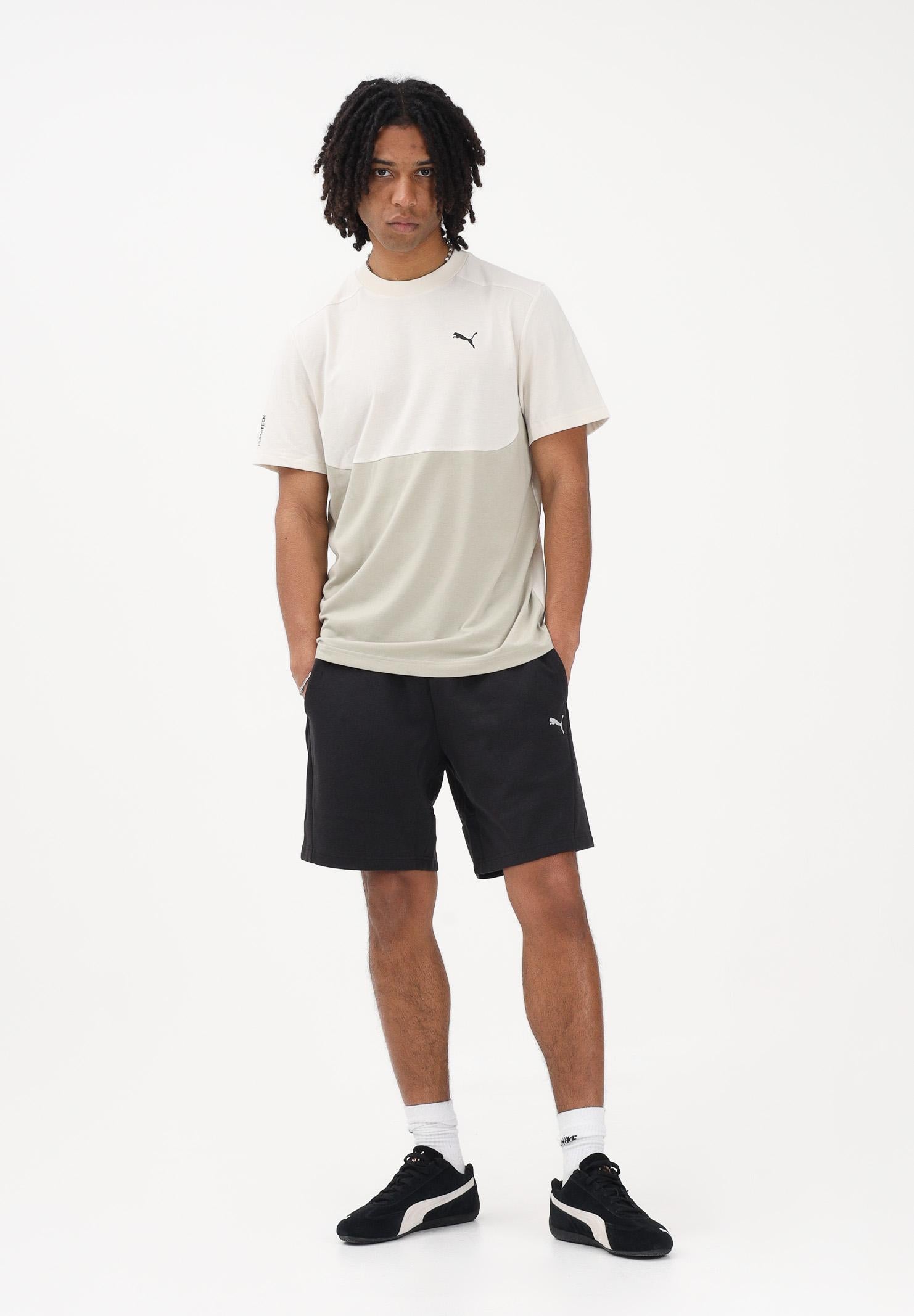 PUMA T-shirt a manica corta PUMATECH panna e verde da uomo 692180 87 PUMA