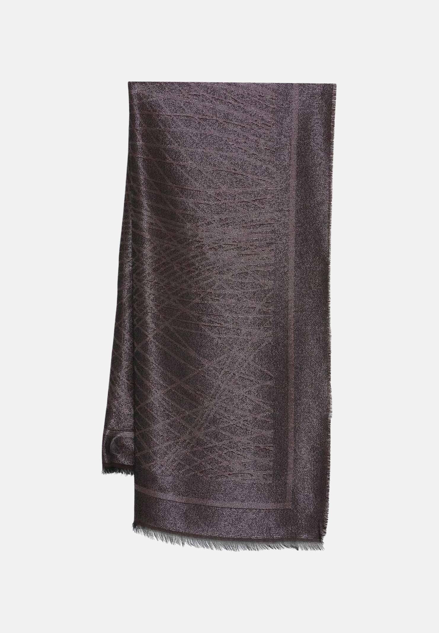 ELISABETTA FRANCHI Pashmina cacao da donna con lurex SC13F62E2 644 ELISABETTA FRANCHI