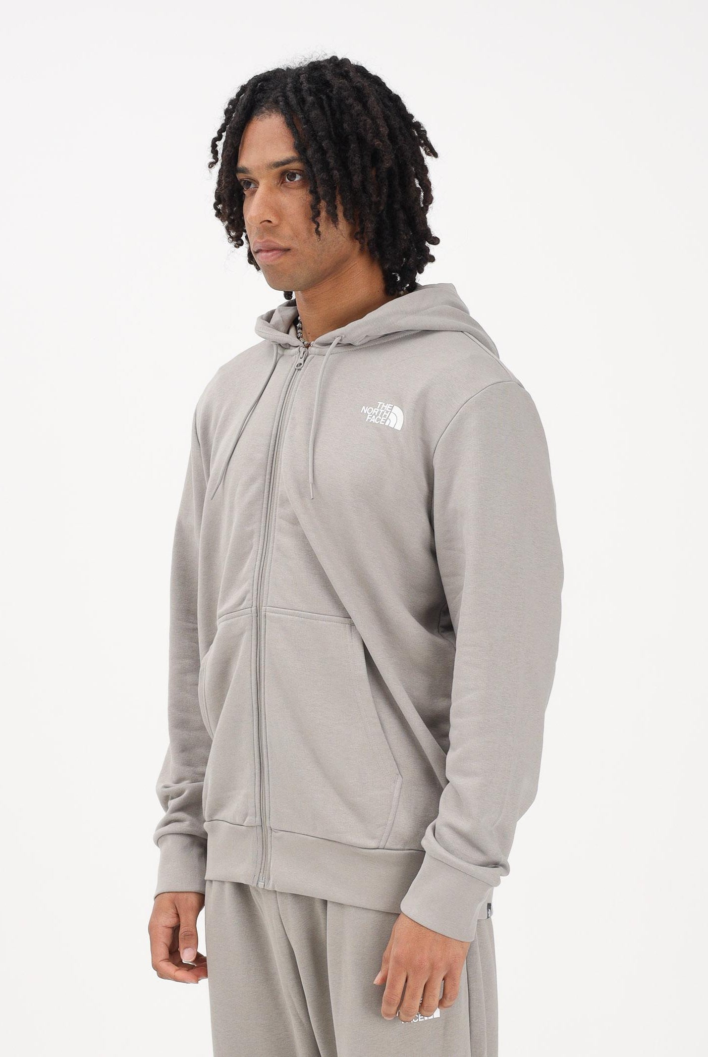 THE NORTH FACE Felpa con zip Simple Dome Light Regular fango da uomo NF0A8GQ72MB1 . THE NORTH FACE