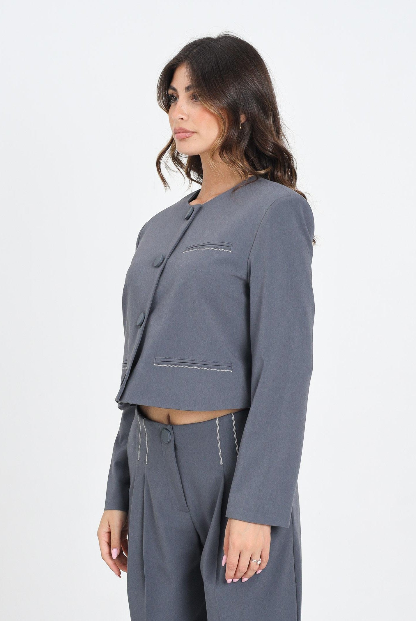 ARMANI EXCHANGE Giacca grigia da donna XW000656AF16145 U8105 ARMANI EXCHANGE