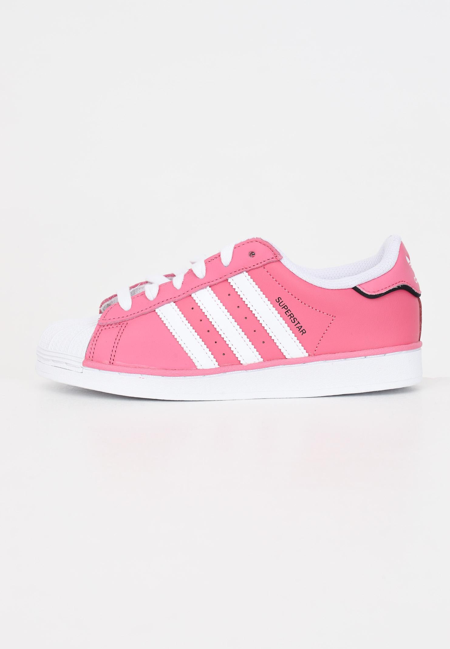 Sneakers SUPERSTAR C bambina bianche e rosa IE0857 ADIDAS ORIGINALS