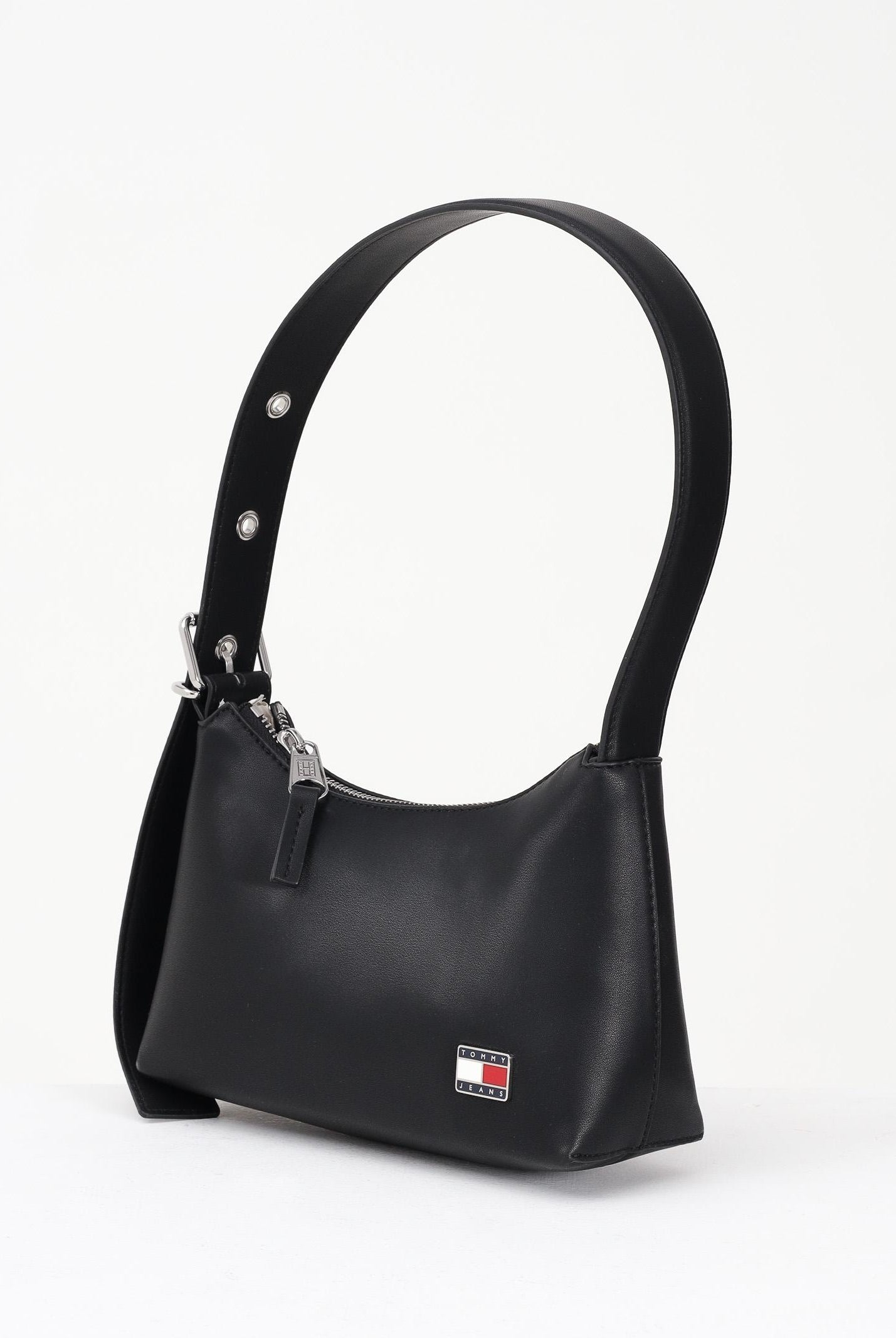 TOMMY JEANS Borsa a spalla nera da donna con logo AW0AW17873 ACG TOMMY JEANS
