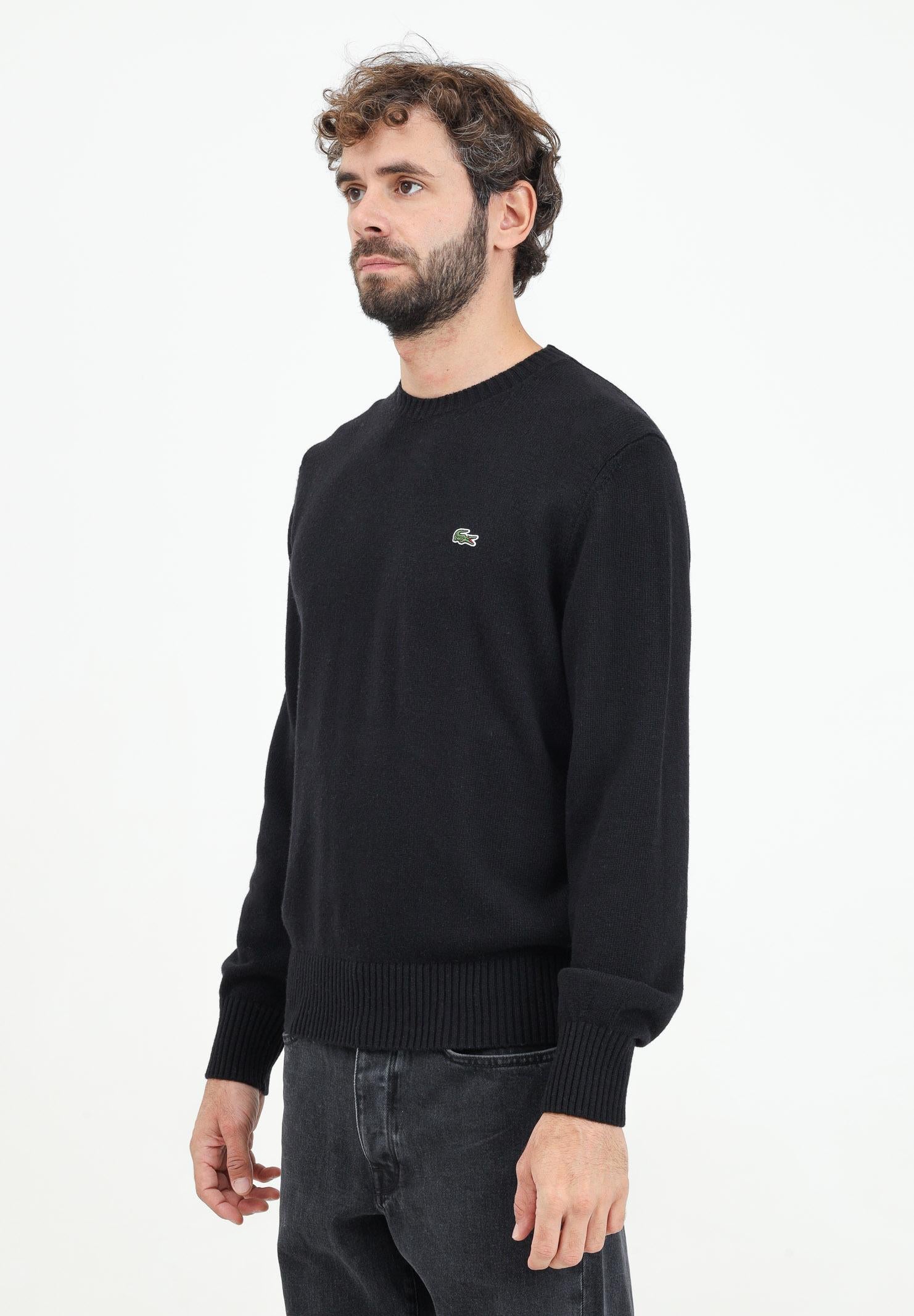 LACOSTE Maglioncino girocollo nero da uomo AH2916 031 LACOSTE
