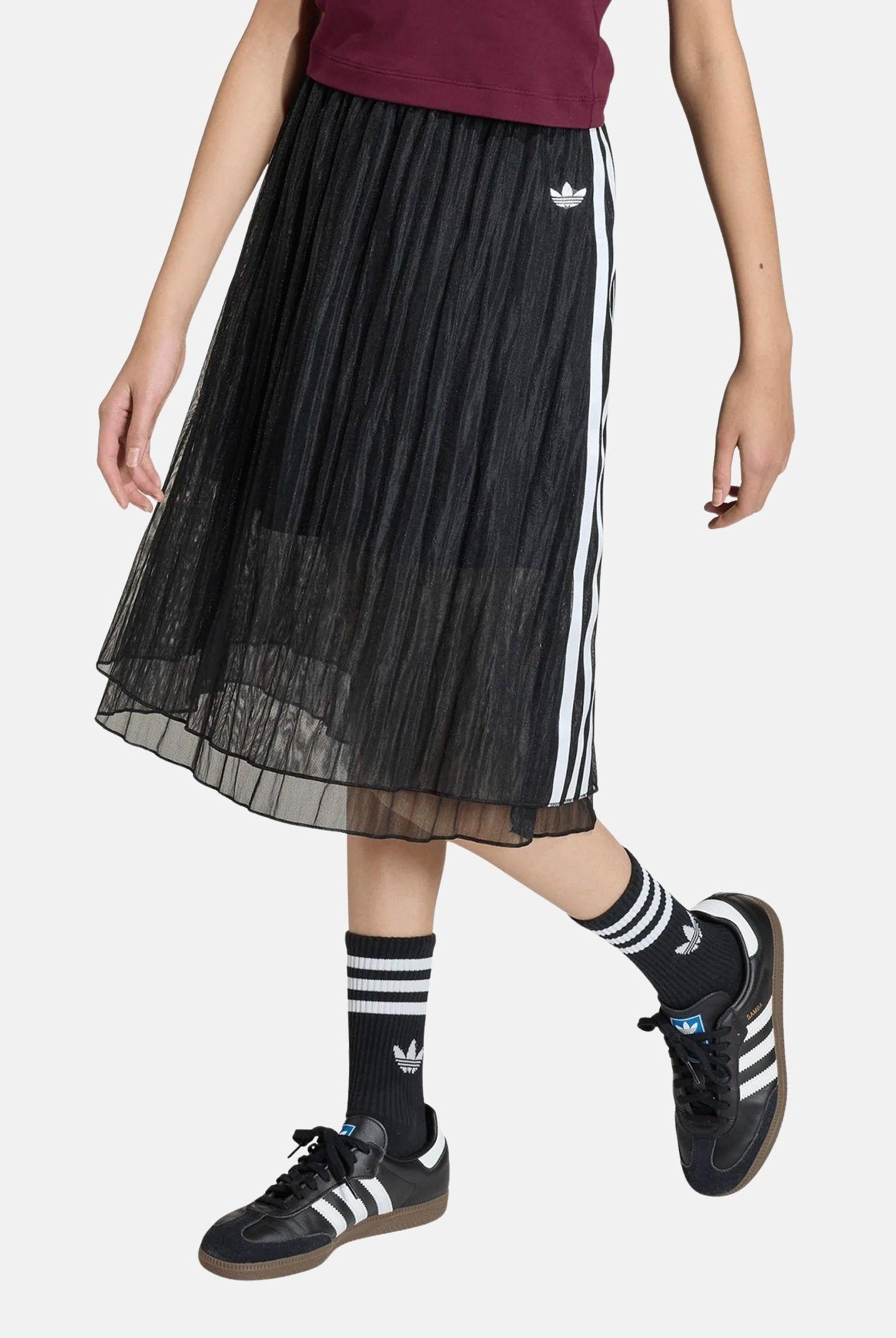 ADIDAS ORIGINALS Gonna in tulle midi nera da bambina KC6788 . ADIDAS ORIGINALS