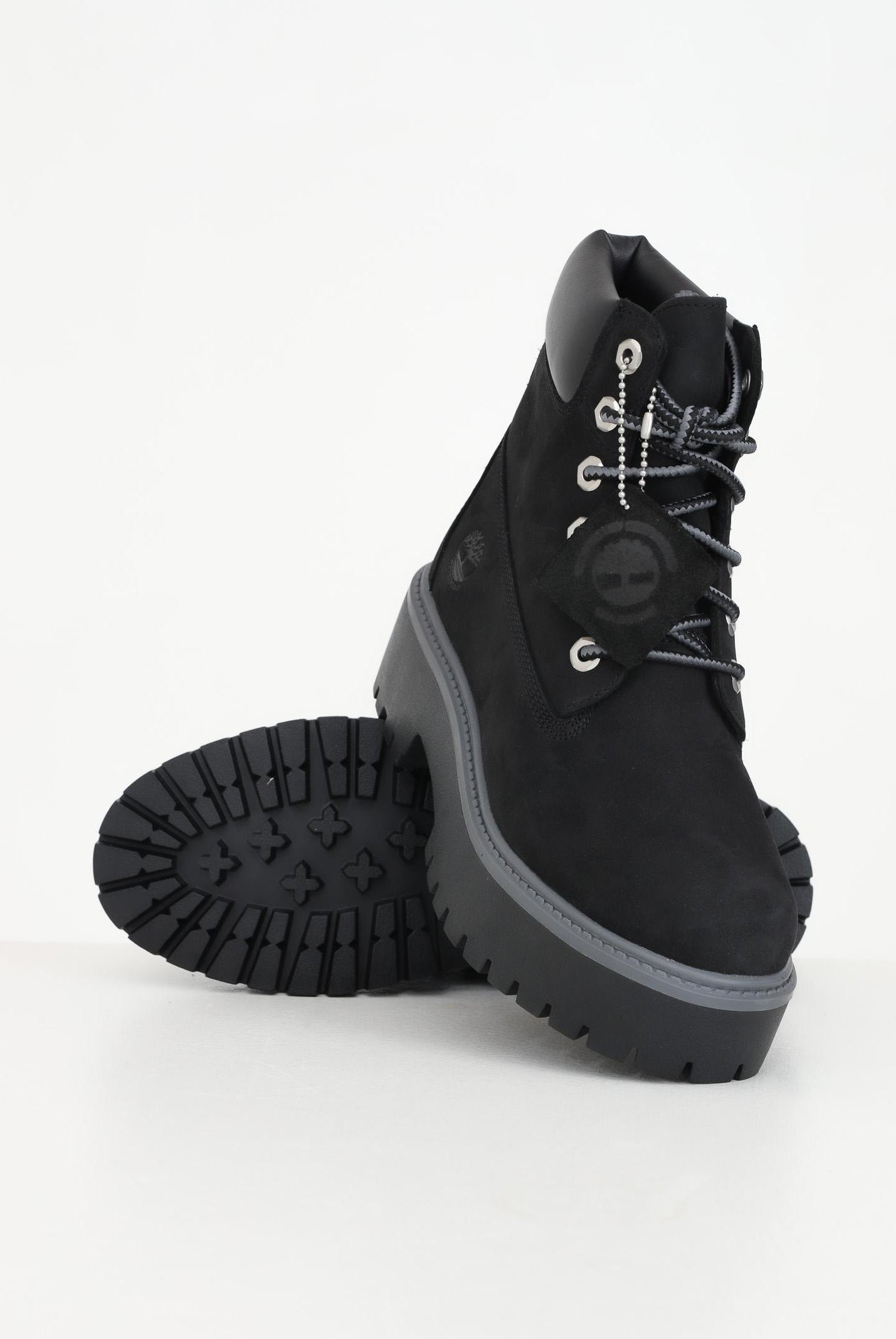TIMBERLAND Anfibi Stone Street 6-Inch neri da donna TB1A5RH50151 . TIMBERLAND